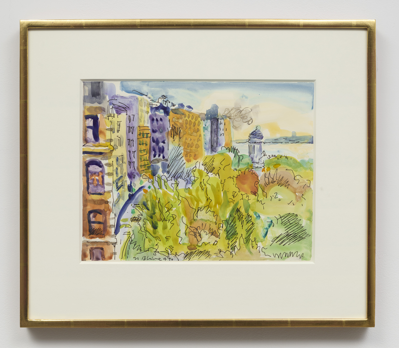 Nell Blaine Riverside Park, April, 1990