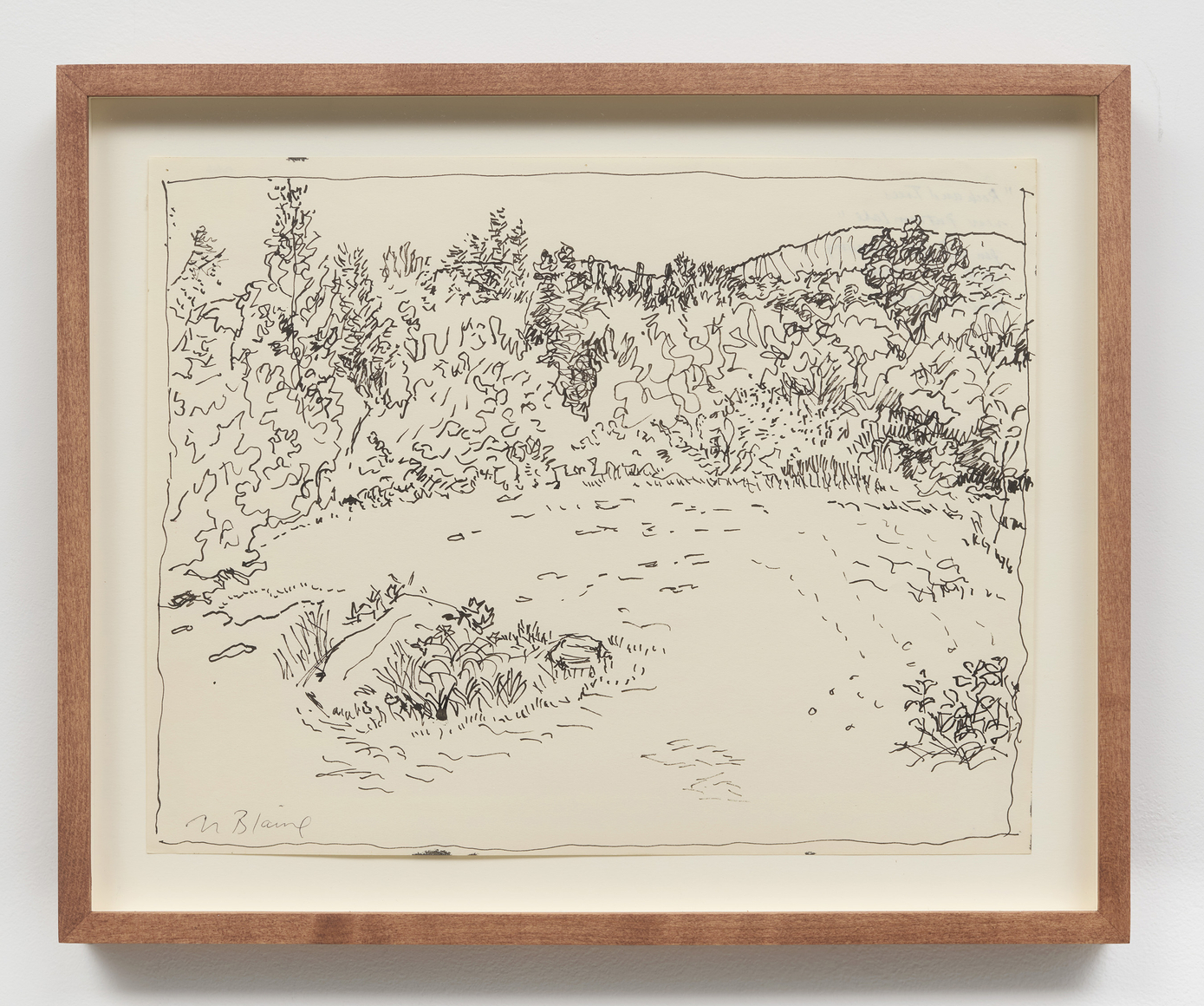 Nell Blaine Rock and Trees near Putnam Lake, 1968