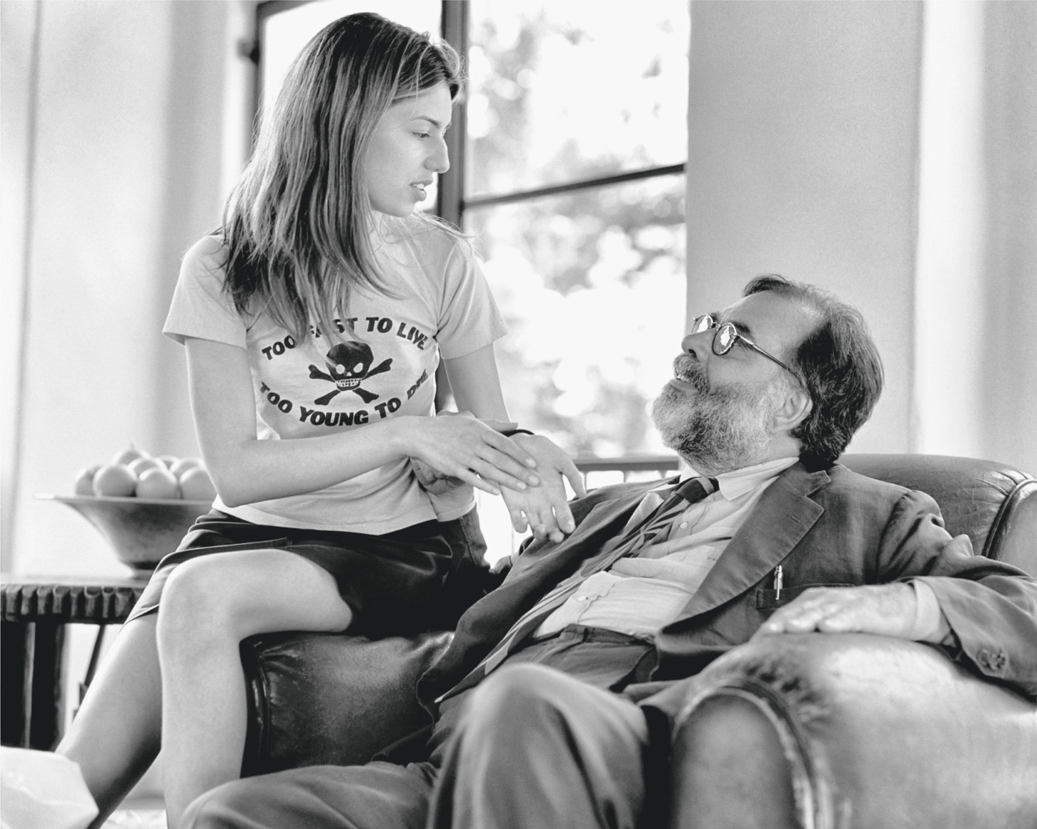 Sofia Coppola and Francis Ford Coppola, New York City, 1990, Silver Gelatin Photograph, Ed. of 10