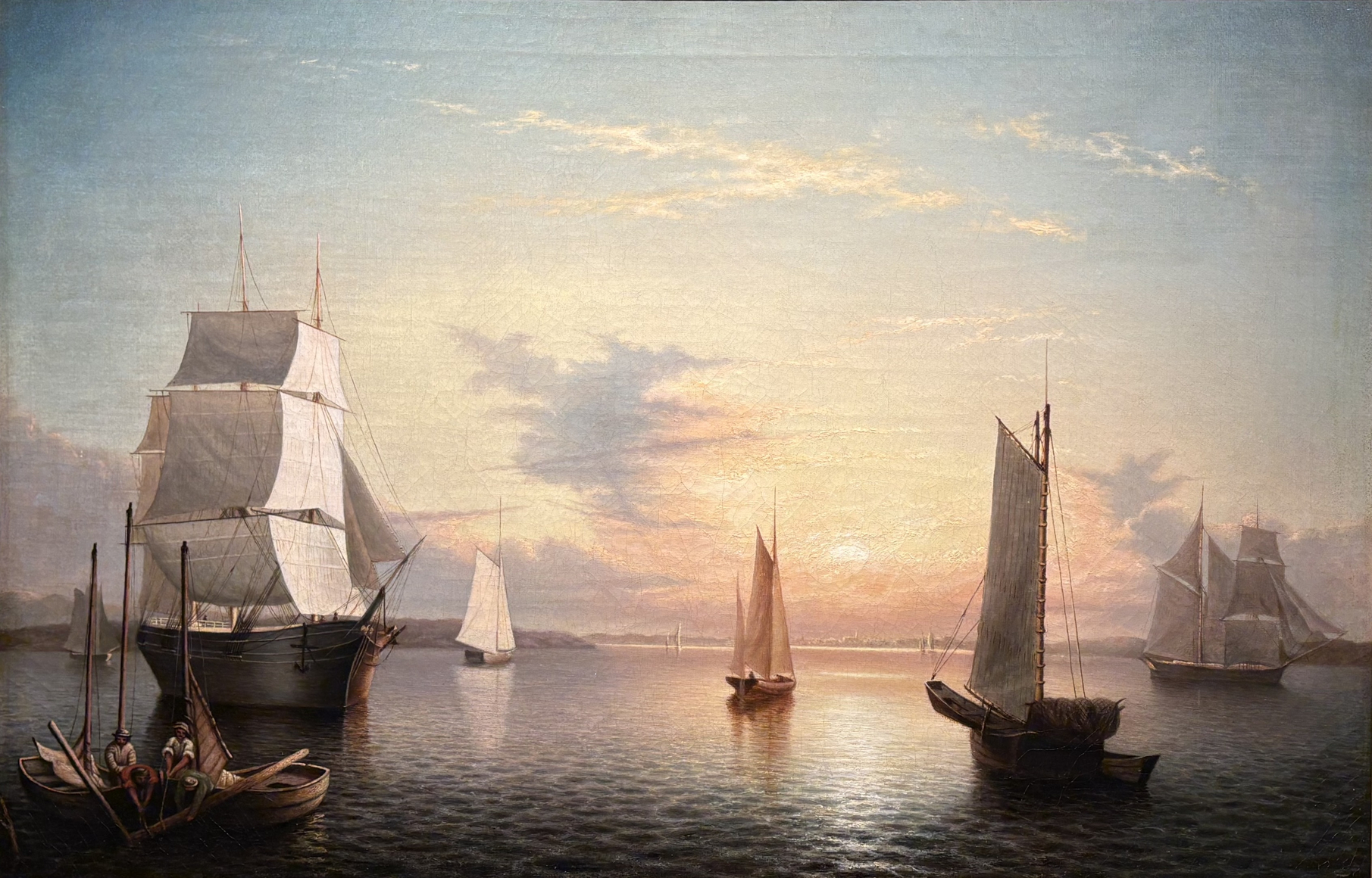 seascape with boats