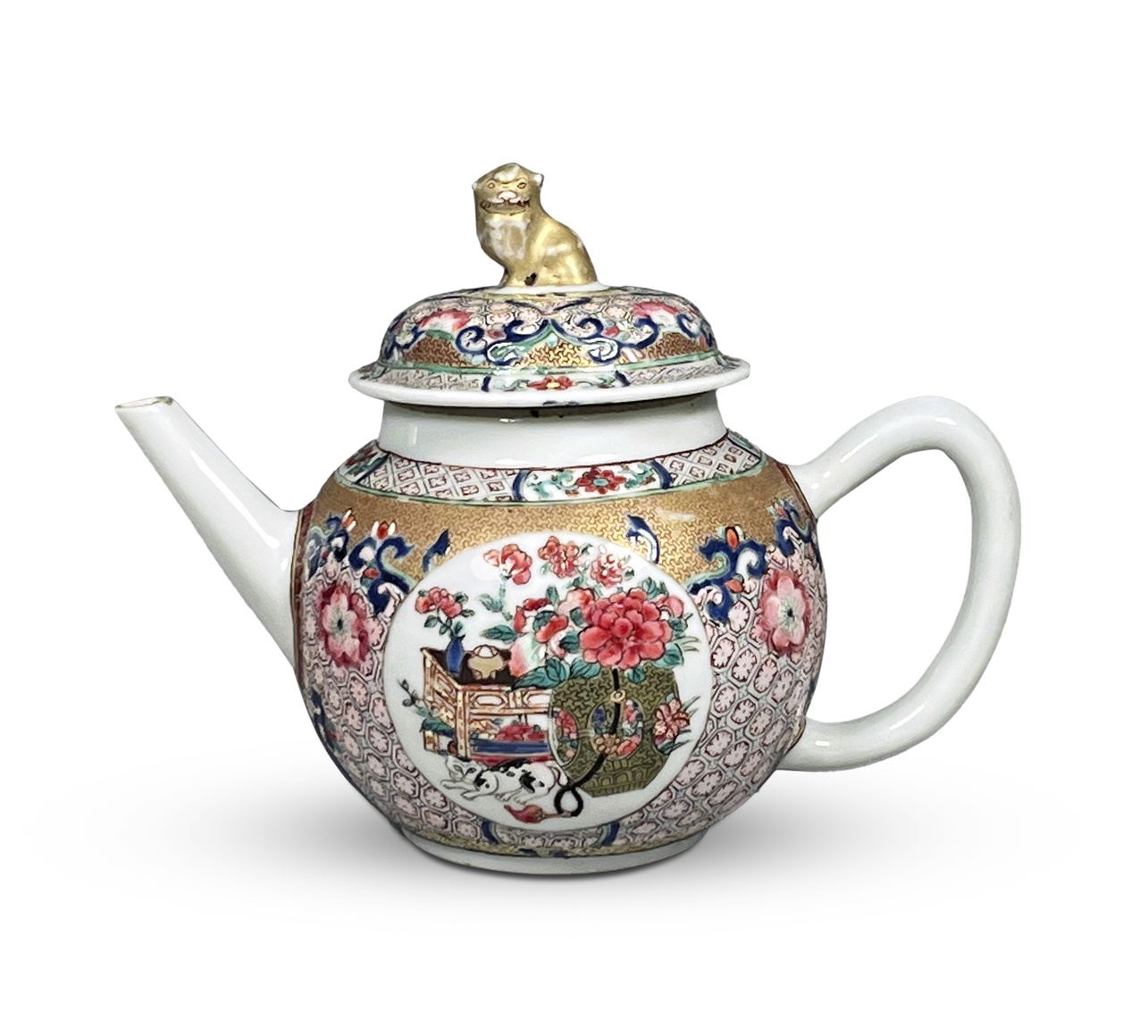 Chinese Famille Rose Porcelain Teapot