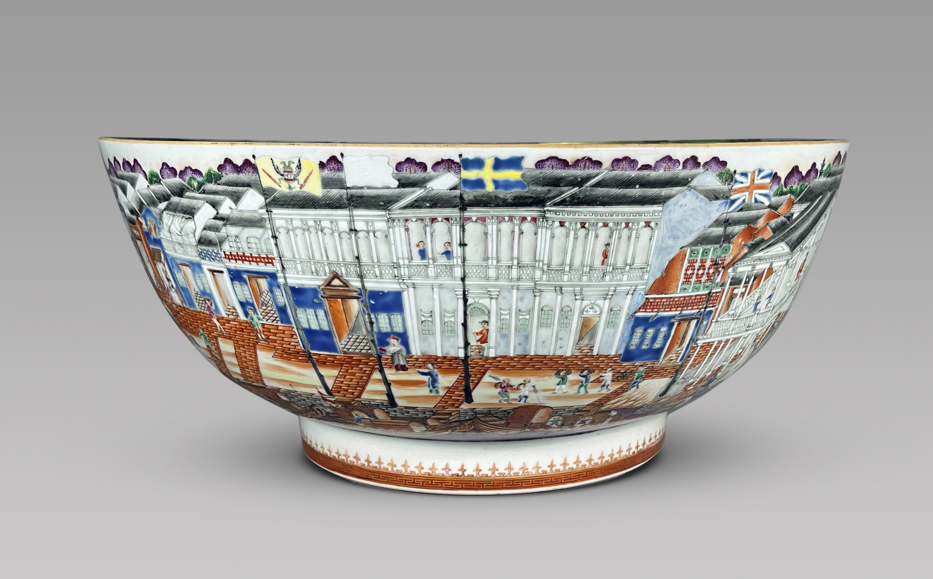 Fine and Rare Chinese Export Porcelain Hong Bowl