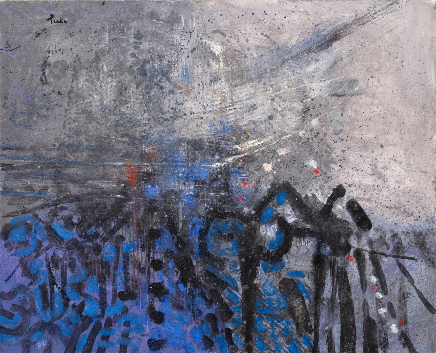 CHANNING PEAKE (1910-1989), Parisian Abstract, 1961