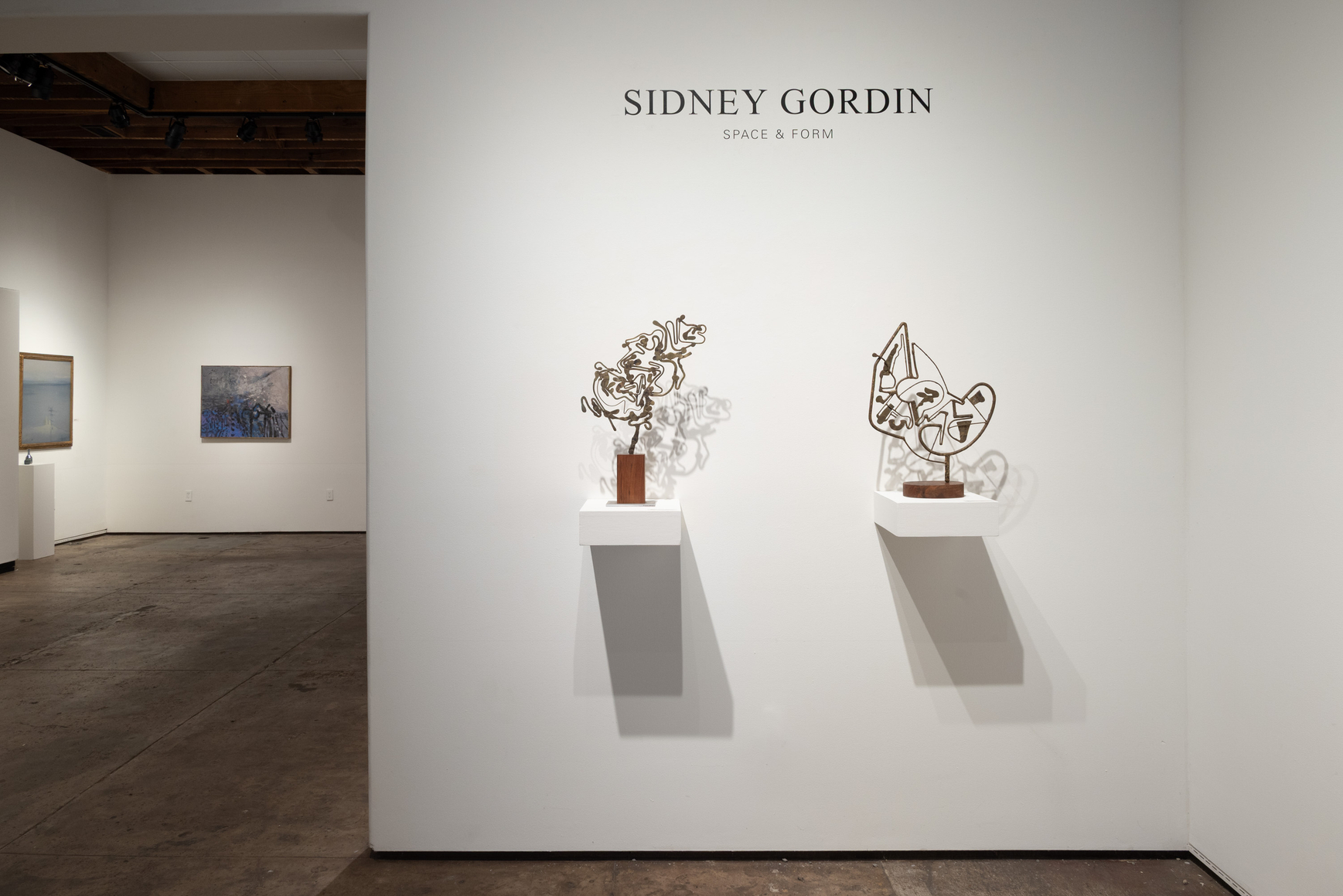 Installation photograph of SIDNEY GORDIN: Space &amp; Form