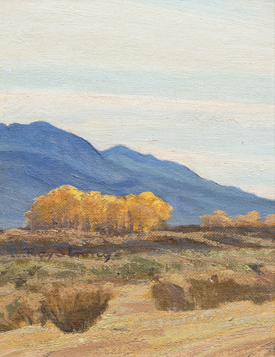 RAY STRONG (1905-2006), Cottonwoods - Big Pine, c. 1980