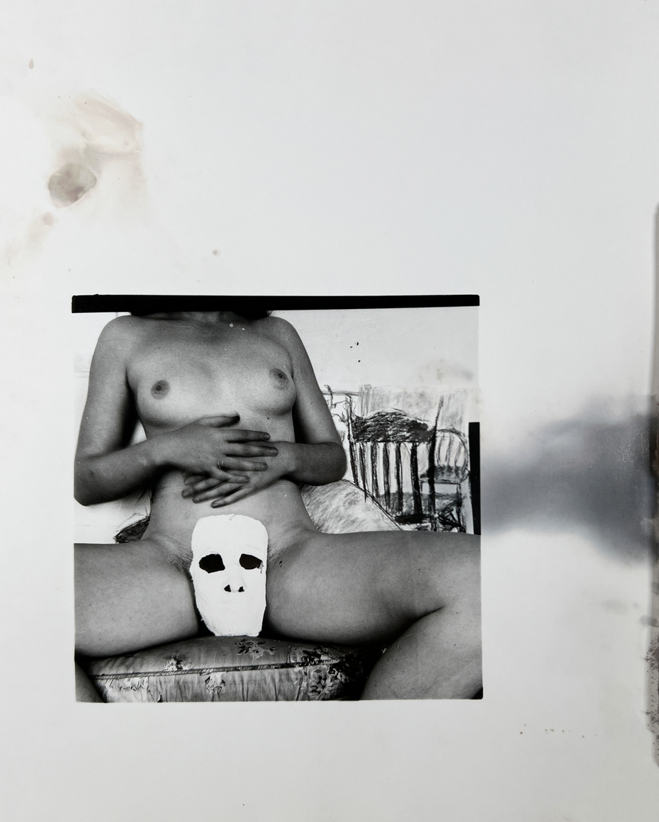 Francesca Woodman&nbsp;, Untitled, Providence, RI. (Self-Portrait with Mask)