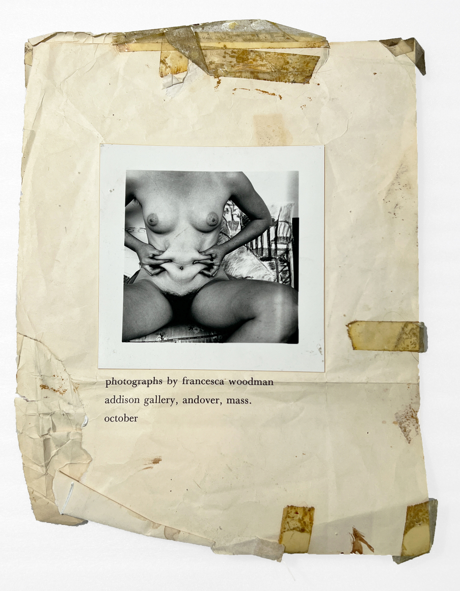 Francesca Woodman&nbsp;, Addison Gallery Invitation