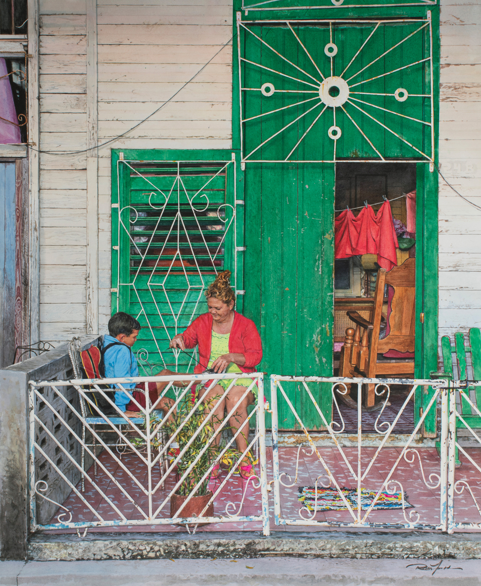 Rance Jones, Shoe Lace, 2023, watercolor on paper, 25 x 21 inches