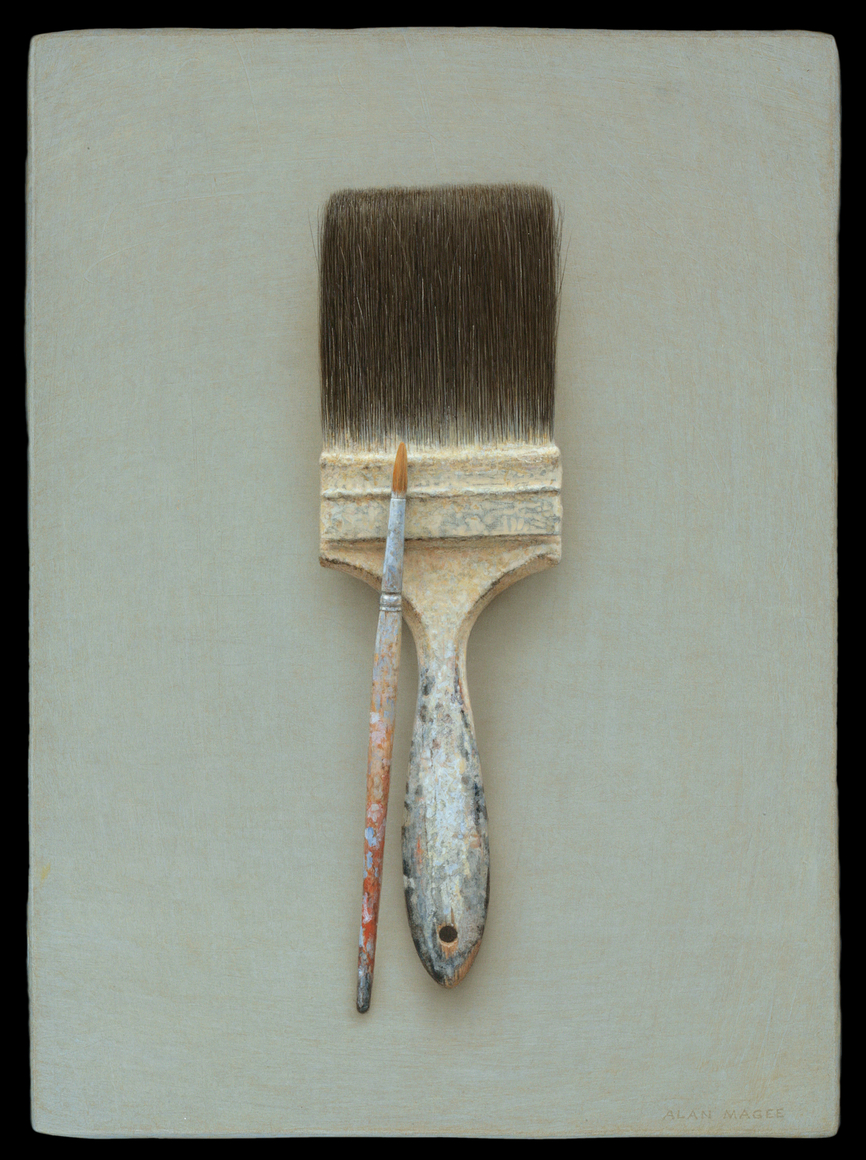 Affinity (SOLD), 2009, acrylic and oil on panel, 14 x 10 1/4 inches