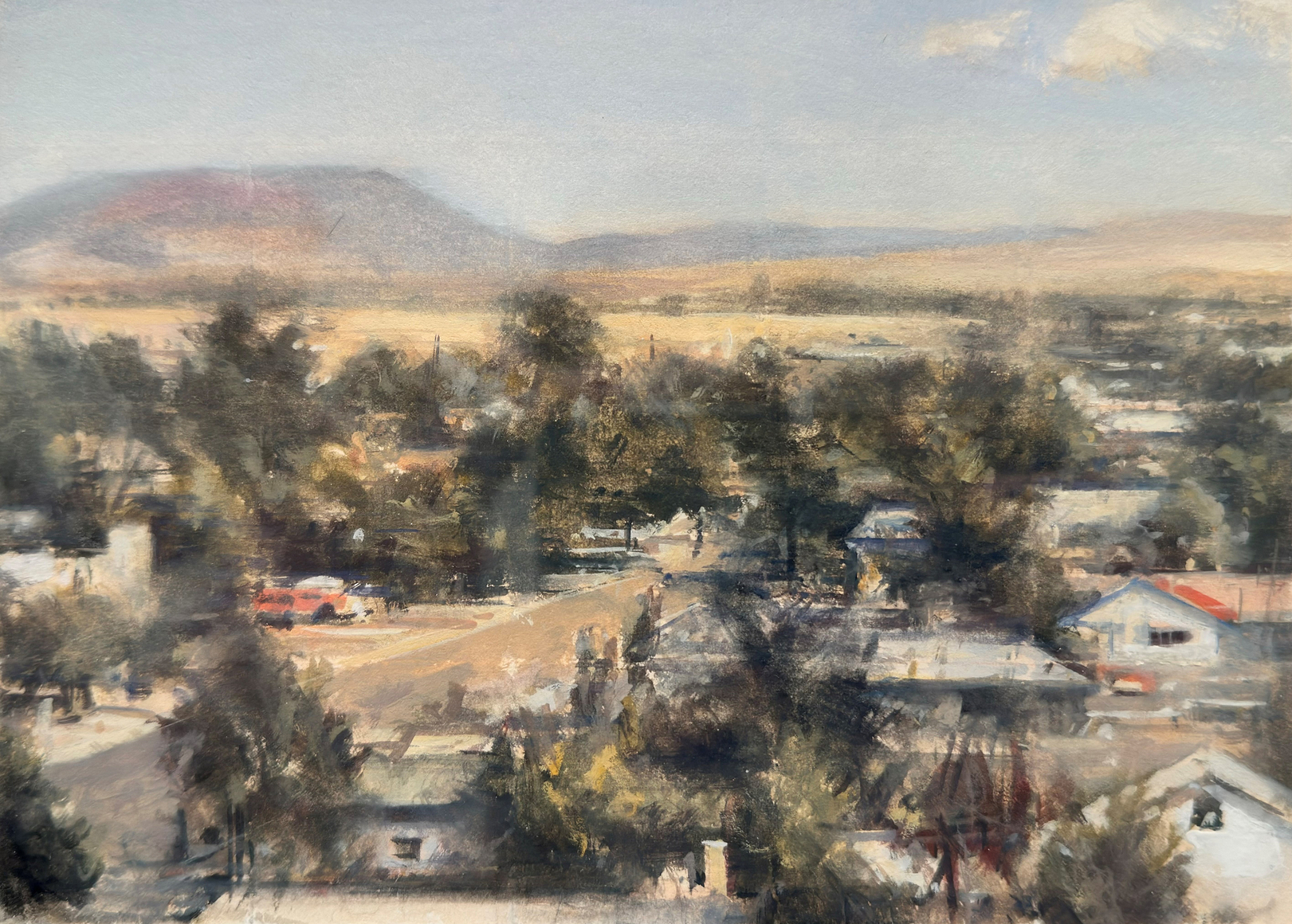 Robert Bauer Marfa, 2016 gouache on paper 5 1/2 x 7 1/2 inches