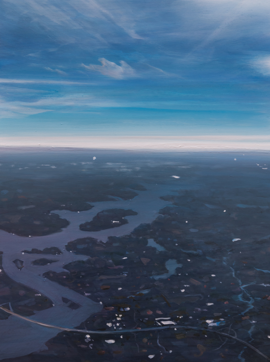 Landmark (SOLD), 2023, oil on clayboard, 24 x 18 inches