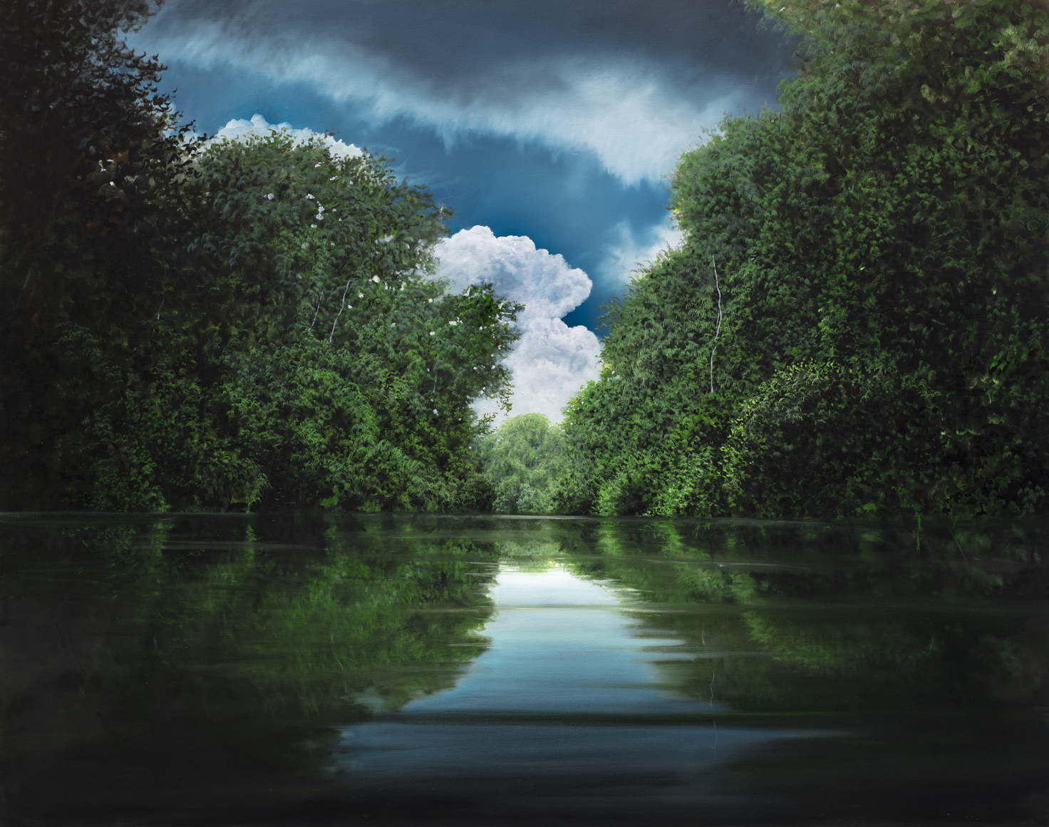 Oscillations of the Heart (SOLD), 2019, oil on canvas, 60 x 76 inches