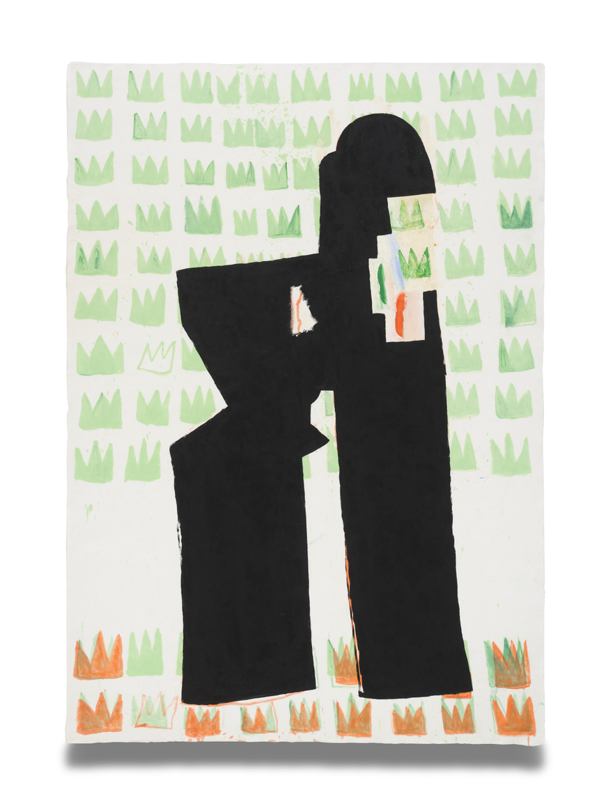 Bek Hyunjin, 난제 Conundrum, 2025., Oil on paper, 213 x 150 cm.