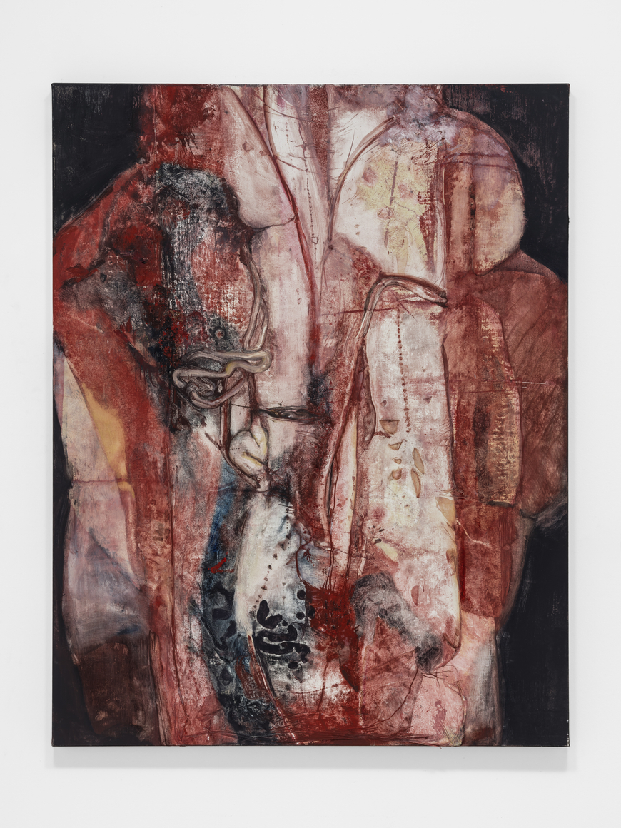 Keunmin Lee, Connected Skin, 2025,&nbsp;Oil and Plastic Wrap on Canvas, 117 x 91 cm., Courtesy of the artist and PKM Gallery.