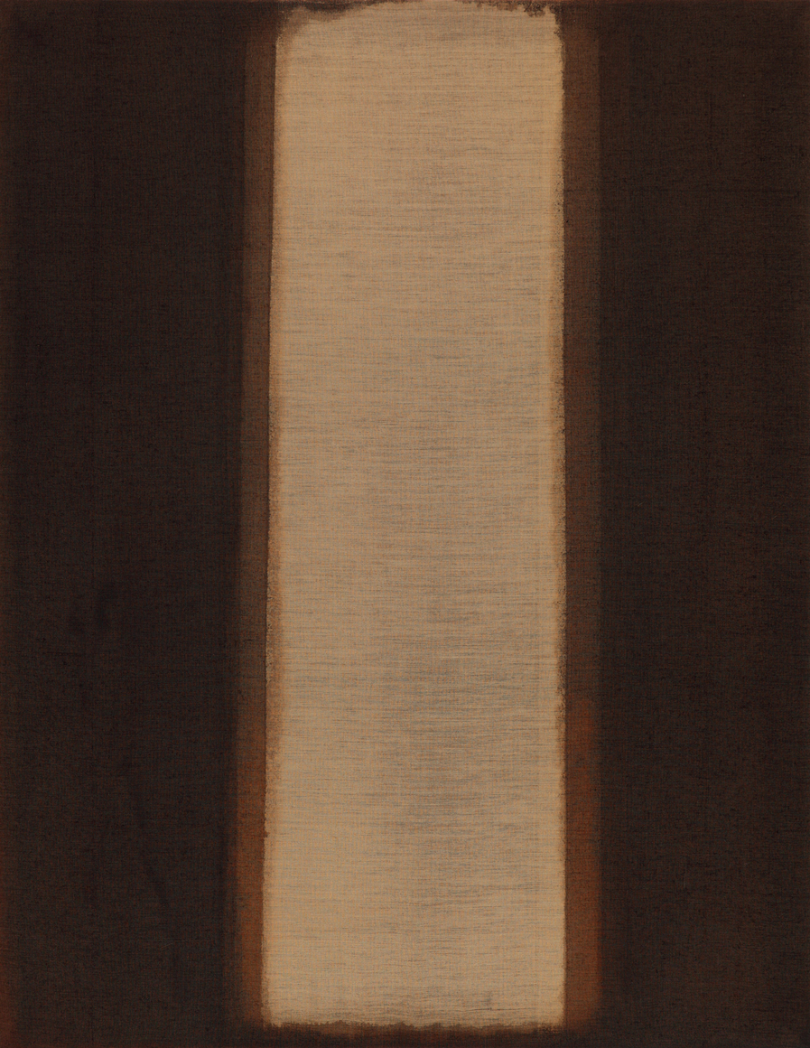Yun Hyong-keun, Umber-Blue, 1978, Oil on linen,&nbsp;142 x 110 cm., &copy; Yun Seong-ryeol. Courtesy of PKM Gallery.