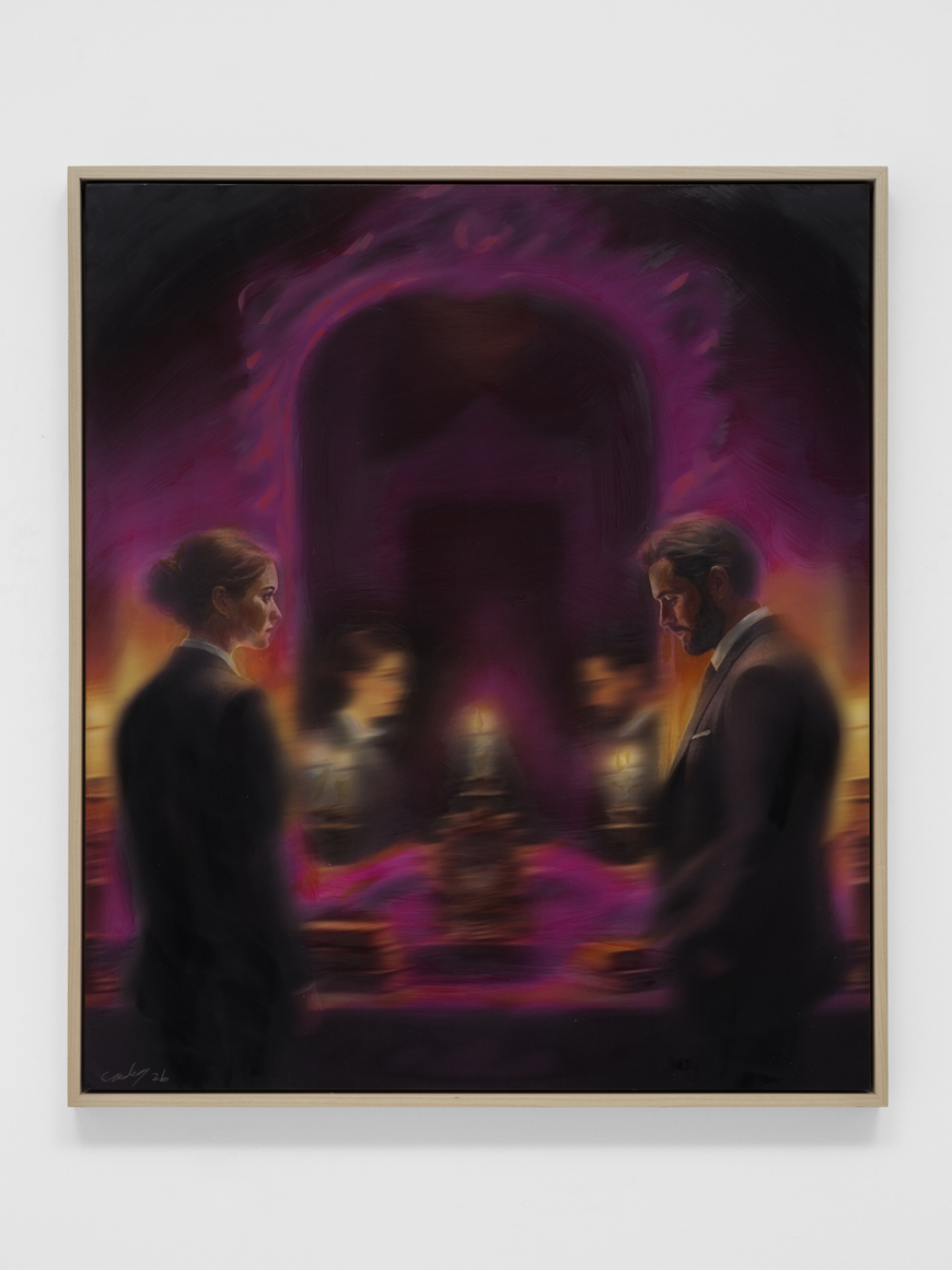 Cody Choi, The Stage of Mirror #11-3, 2026, Oil on Wood, 60 x 52 cm., Courtesy of the artist and PKM Gallery.