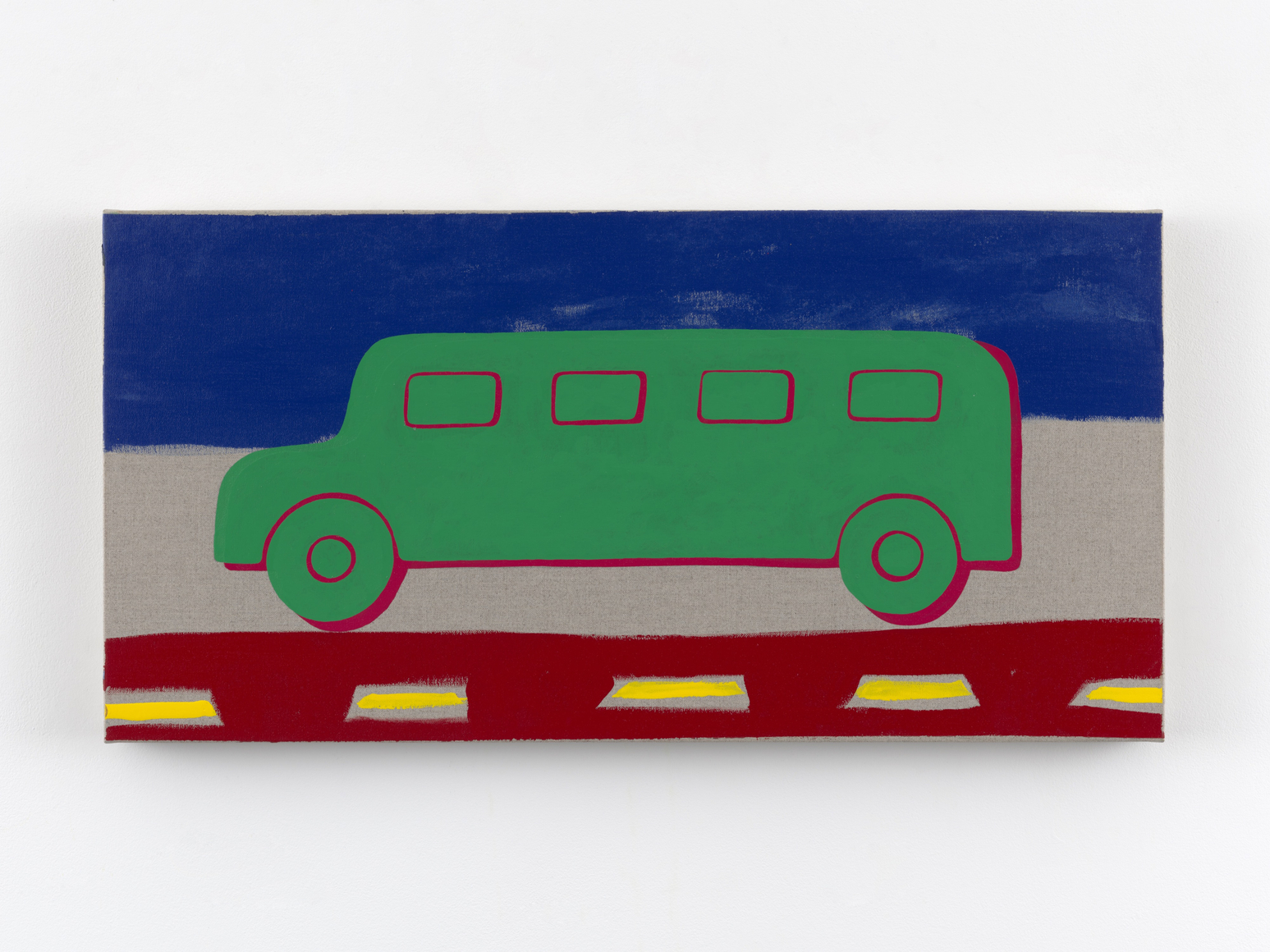 Zak Kitnick Paintings for Children (I9), 2026 Titled on verso Enamel on linen 12 x 24 in 30.5 x 61 cm (ZKI26.107)