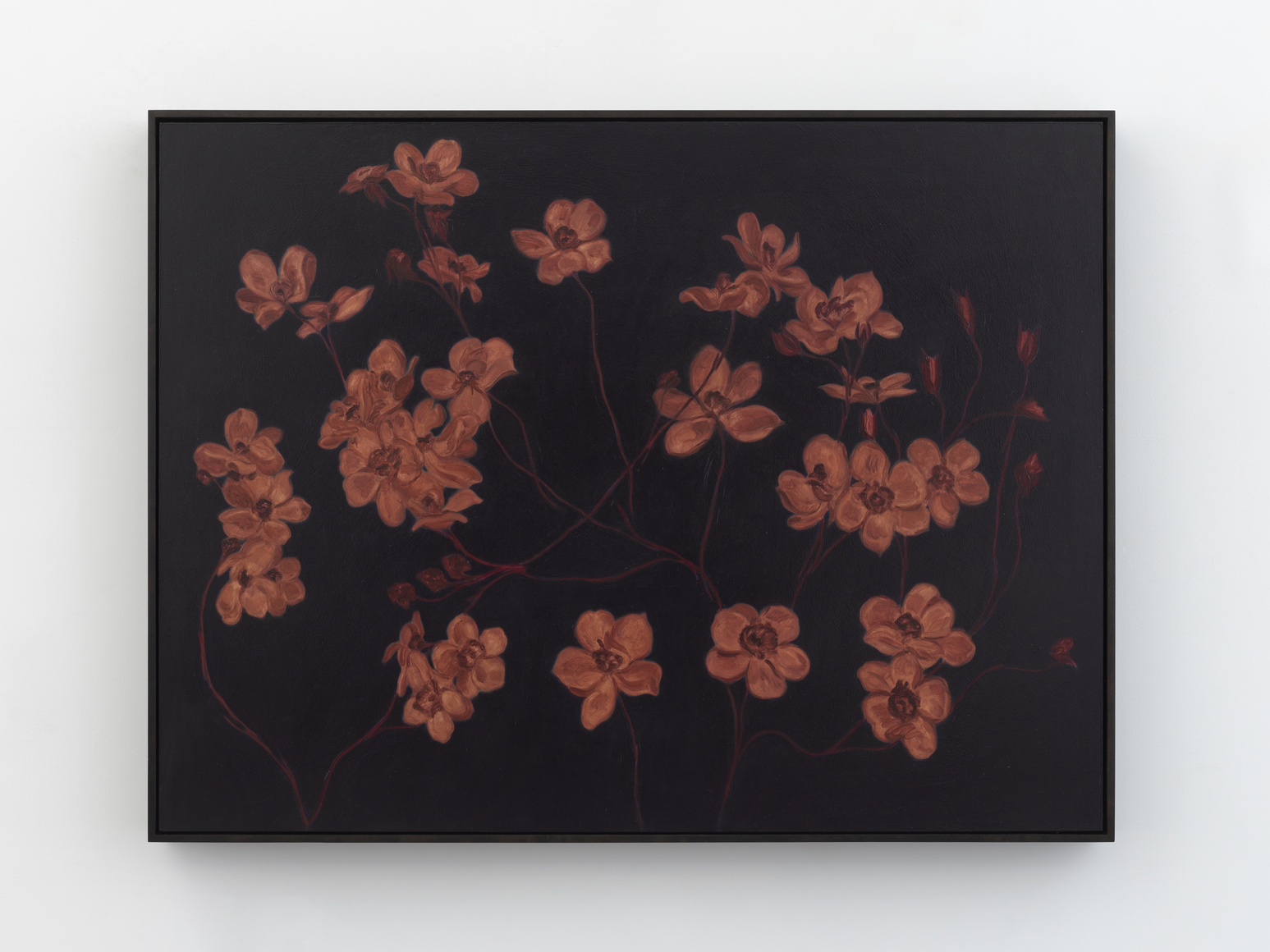 Alexandria Tarver nights, 89, 2025 Signed, titled, and dated on verso Oil on panel 36 3/8 x 48 3/8 in (framed) 92.4 x 122.9 cm (framed) (ATA25.028)