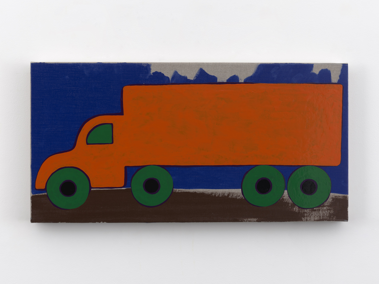 Zak Kitnick Paintings for Children (B9), 2026 Titled on verso Enamel on linen 12 x 24 in 30.5 x 61 cm (ZKI26.032)