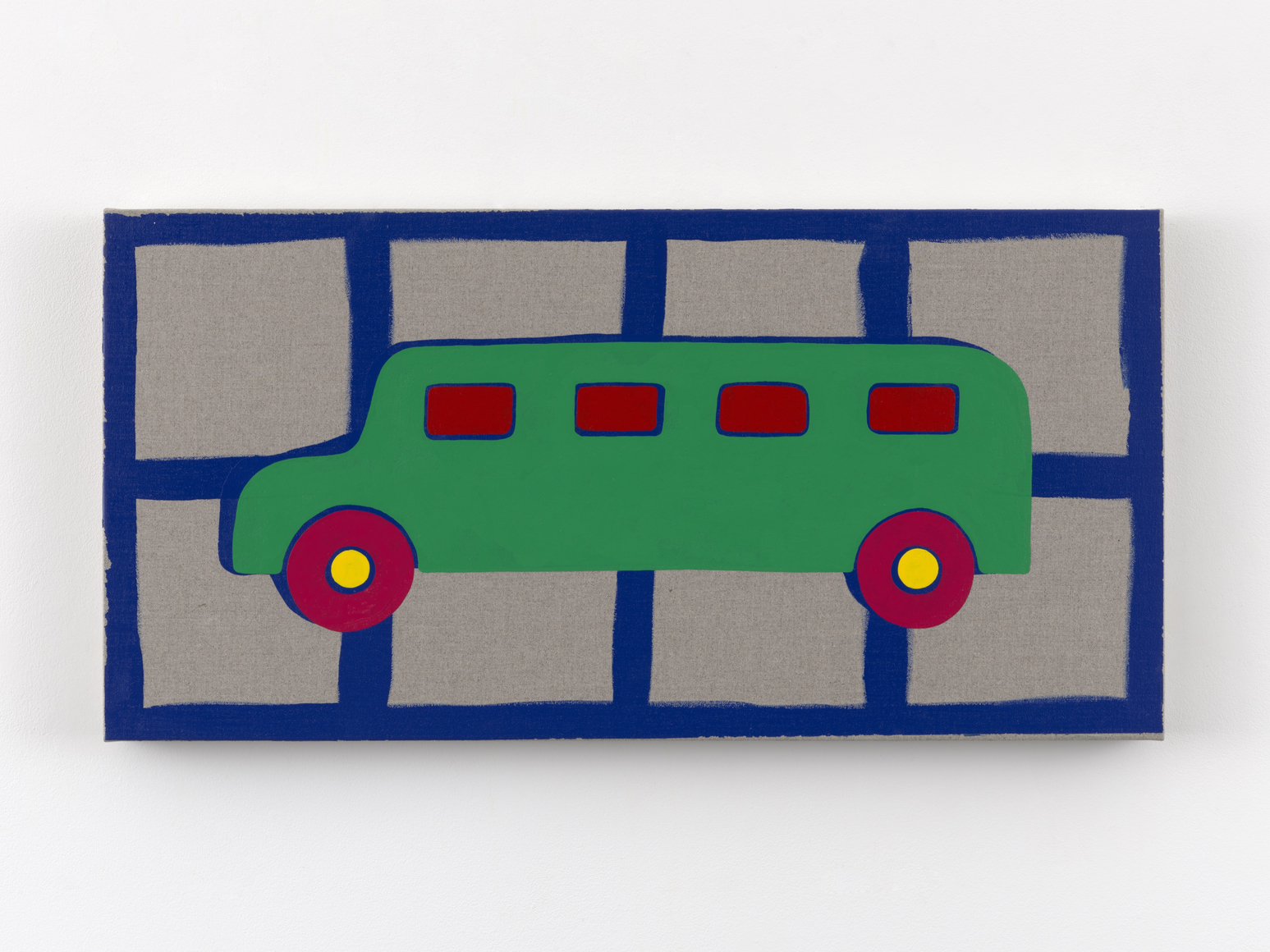 Zak Kitnick Paintings for Children (H8), 2026 Titled on verso Enamel on linen 12 x 24 in 30.5 x 61 cm (ZKI26.076)