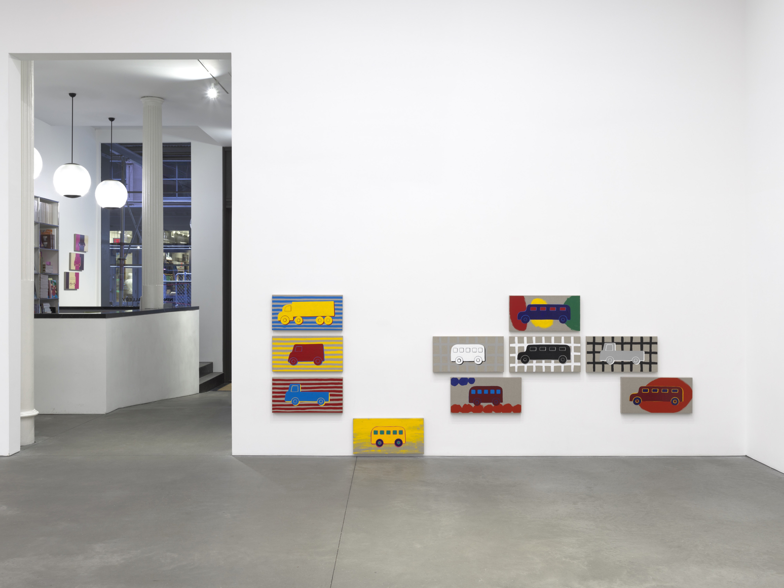 Installation view of Zak Kitnick, Paintings for Children, Nino Mier Gallery, SoHo, March 7 &ndash; April 4, 2026