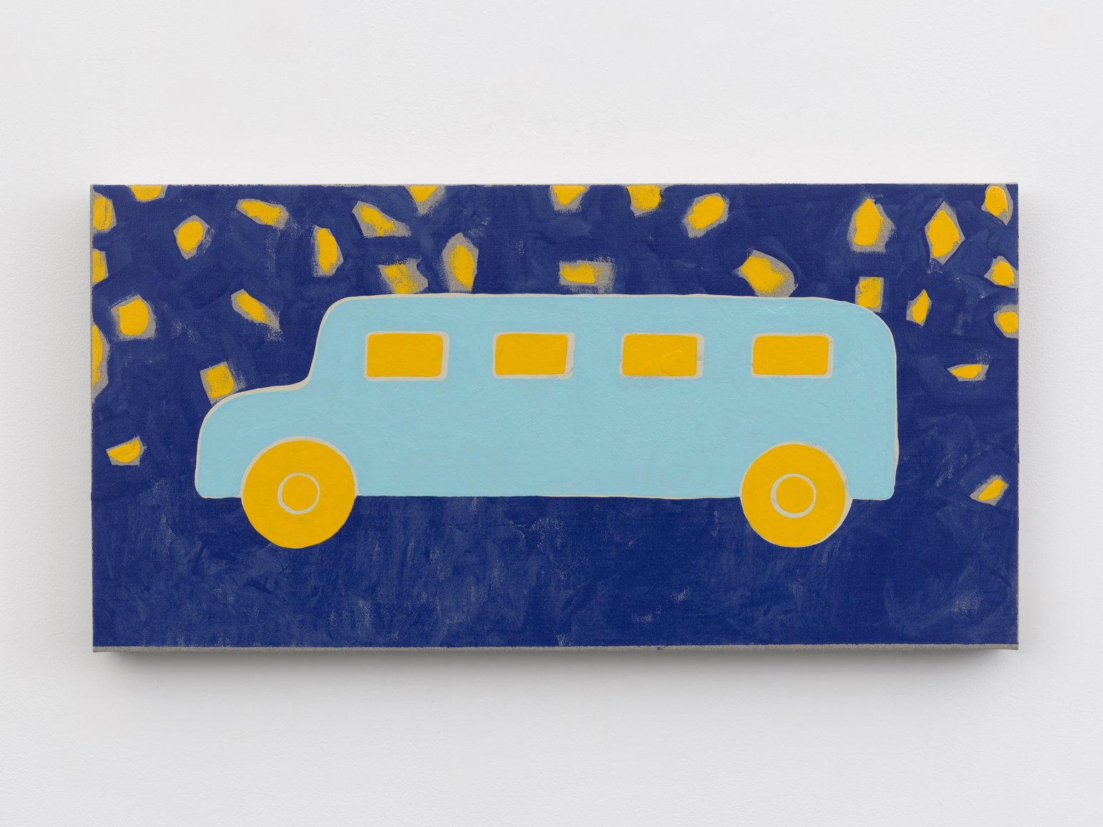 Zak Kitnick Paintings for Children (F1), 2026 Titled on verso Enamel on linen 12 x 24 in 30.5 x 61 cm (ZKI26.041)