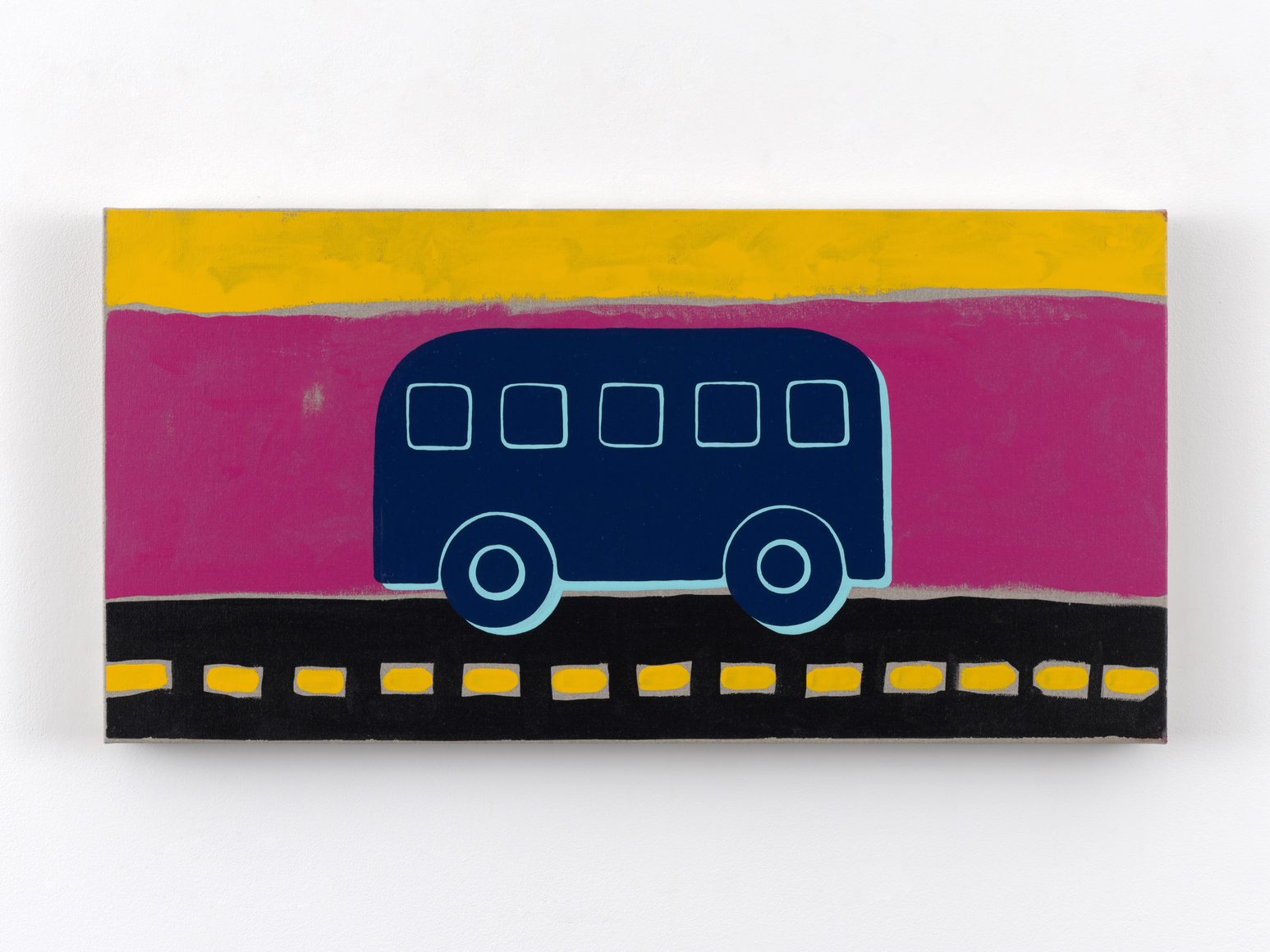 Zak Kitnick Paintings for Children (J2), 2026 Titled on verso Enamel on linen 12 x 24 in 30.5 x 61 cm (ZKI26.058)