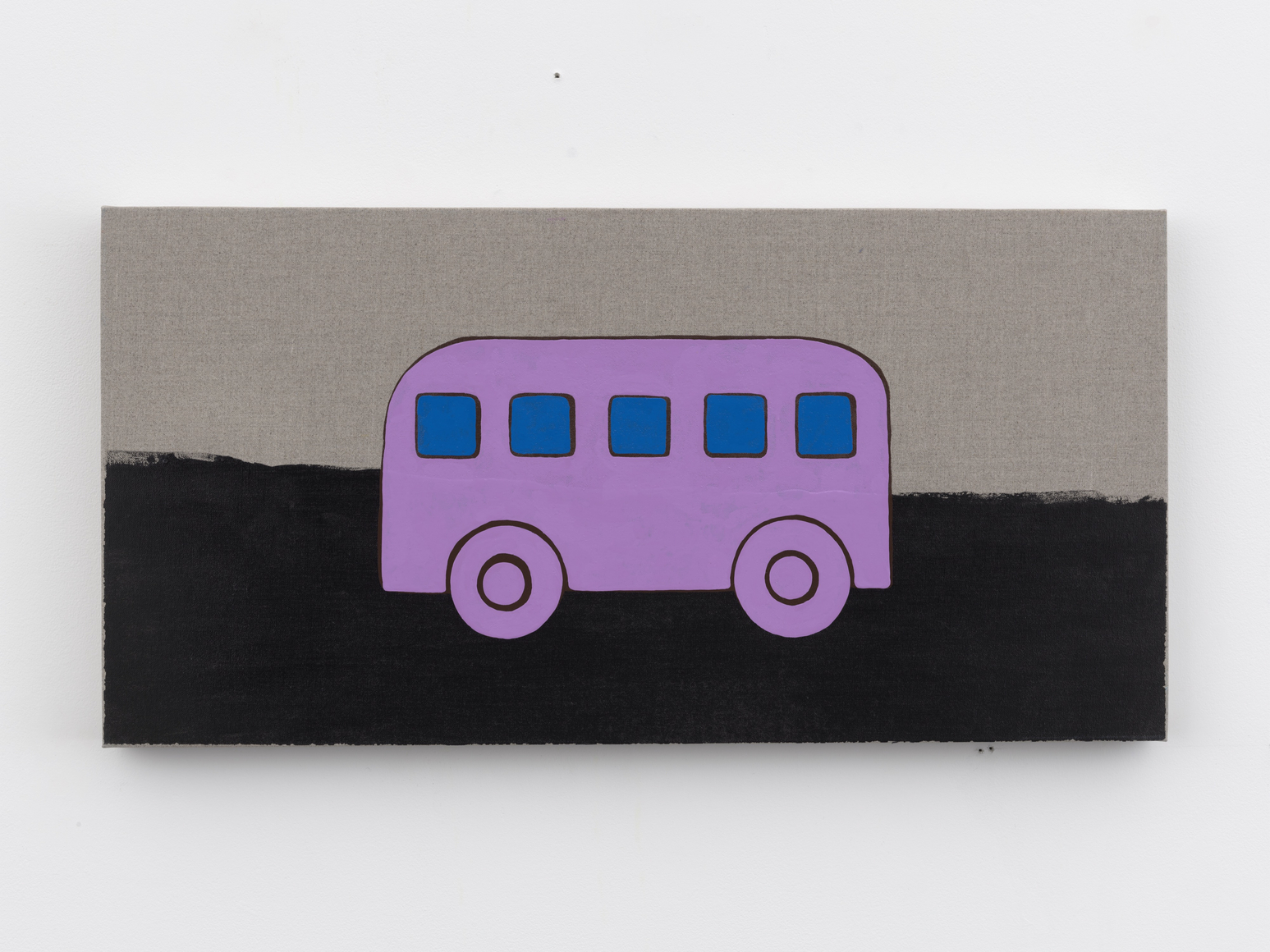 Zak Kitnick Paintings for Children (C9), 2026 Titled on verso Enamel on linen 12 x 24 in 30.5 x 61 cm (ZKI26.045)