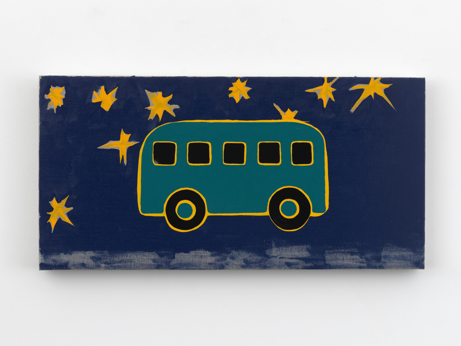 Zak Kitnick Paintings for Children (B4), 2026 Titled on verso Enamel on linen 12 x 24 in 30.5 x 61 cm (ZKI26.014)