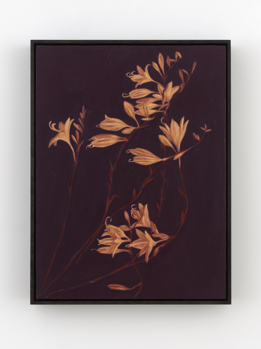 Alexandria Tarver nights, 103, 2026 Signed, titled, dated on verso Oil on linen mounted on panel 25 x 19 in (framed) 63.5 x 48.3 cm (framed) (ATA26.027)