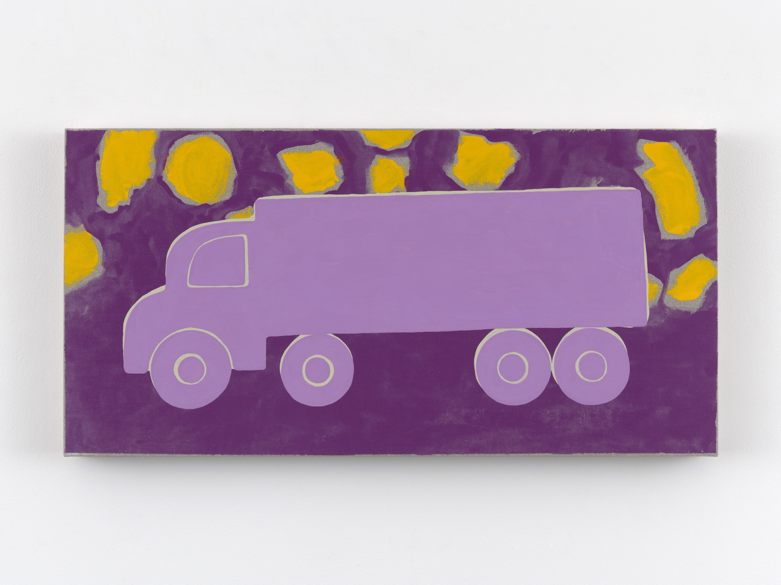 Zak Kitnick Paintings for Children (F8), 2026 Titled on verso Enamel on linen 12 x 24 in 30.5 x 61 cm (ZKI26.081)