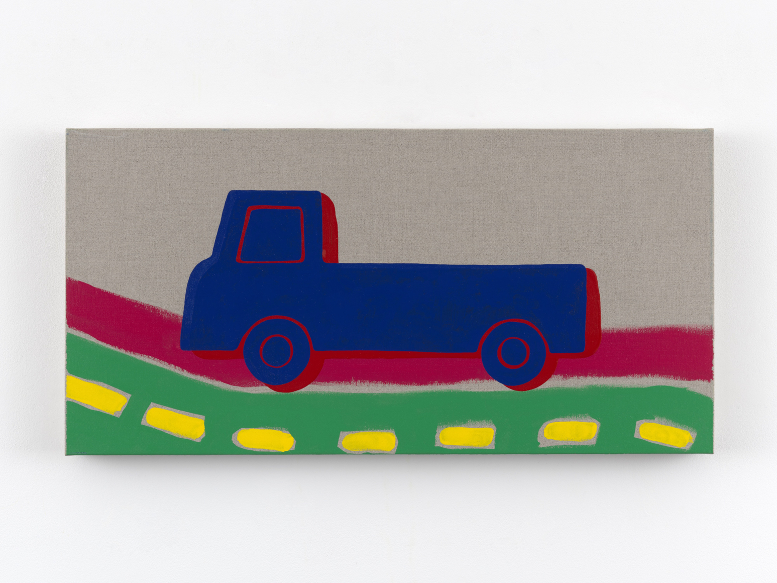 Zak Kitnick Paintings for Children (I6), 2026 Titled on verso Enamel on linen 12 x 24 in 30.5 x 61 cm (ZKI26.095)