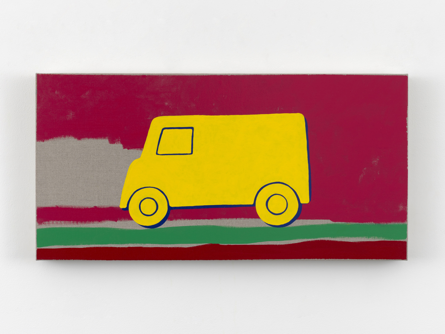 Zak Kitnick Paintings for Children (I4), 2026 Titled on verso Enamel on linen 12 x 24 in 30.5 x 61 cm (ZKI26.089)