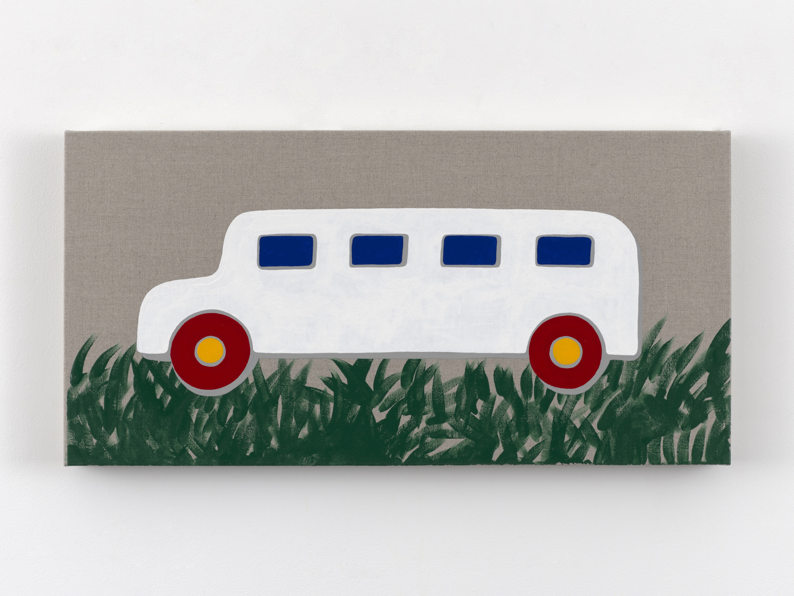 Zak Kitnick Paintings for Children (K2), 2026 Titled on verso Enamel on linen 12 x 24 in 30.5 x 61 cm (ZKI26.059)