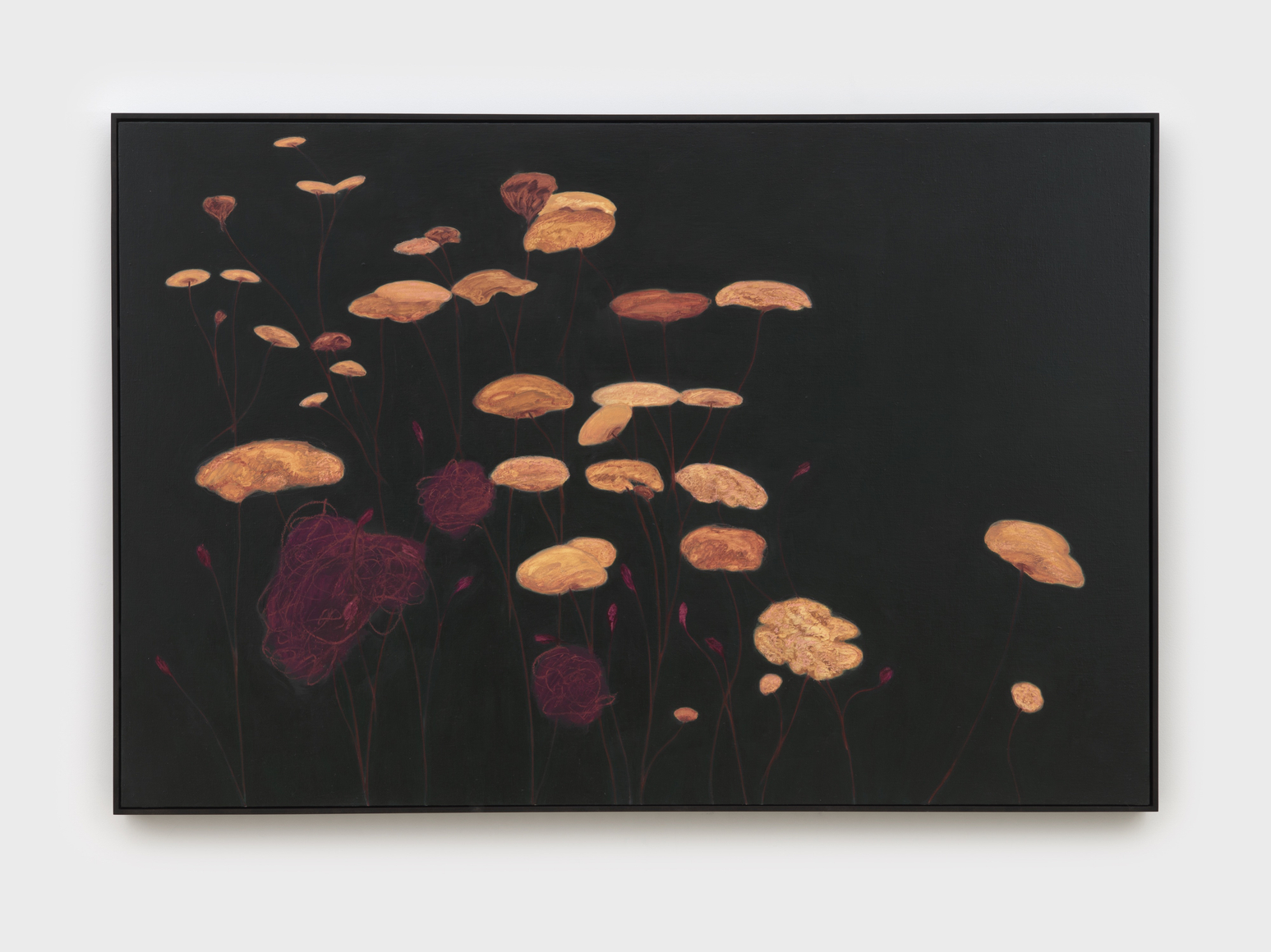 Alexandria Tarver fathoms, 12 (Williamsburg Bridge Plaza/Poem to Sea), 2026 Signed, titled, and dated on verso Oil on linen mounted on panel 48 1/4 x 72 3/8 in (framed) 122.4 x 183.8 cm (framed) (ATA26.031)