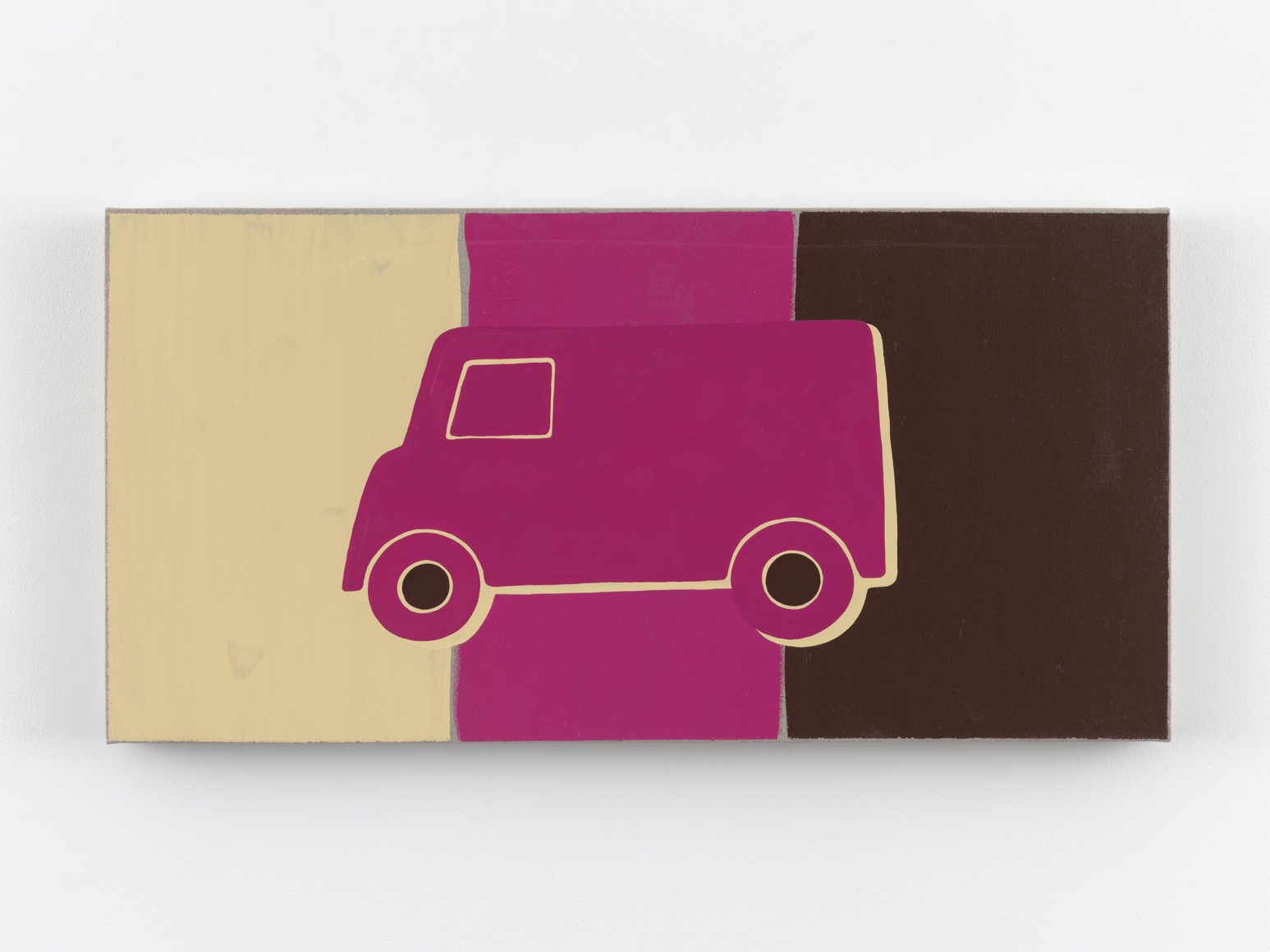 Zak Kitnick Paintings for Children (K5), 2026 Titled on verso Enamel on linen 12 x 24 in 30.5 x 61 cm (ZKI26.073)