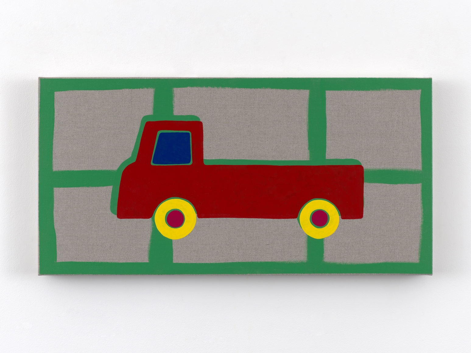 Zak Kitnick Paintings for Children (H9), 2026 Titled on verso Enamel on linen 12 x 24 in 30.5 x 61 cm (ZKI26.087)