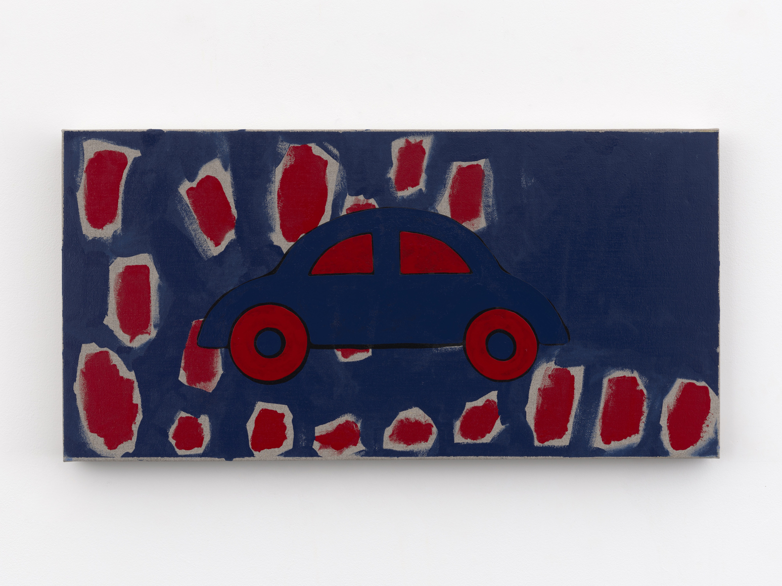 Zak Kitnick Paintings for Children (C4), 2026 Titled on verso Enamel on linen 12 x 24 in 30.5 x 61 cm (ZKI26.003)