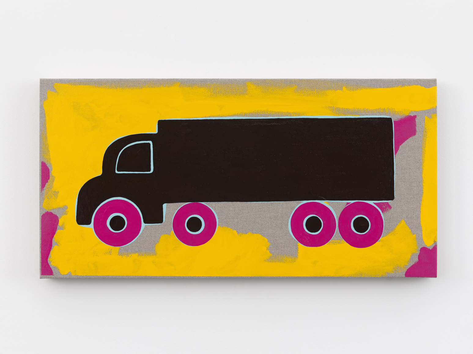 Zak Kitnick Paintings for Children (D4), 2026 Titled on verso Enamel on linen 12 x 24 in 30.5 x 61 cm (ZKI26.028)