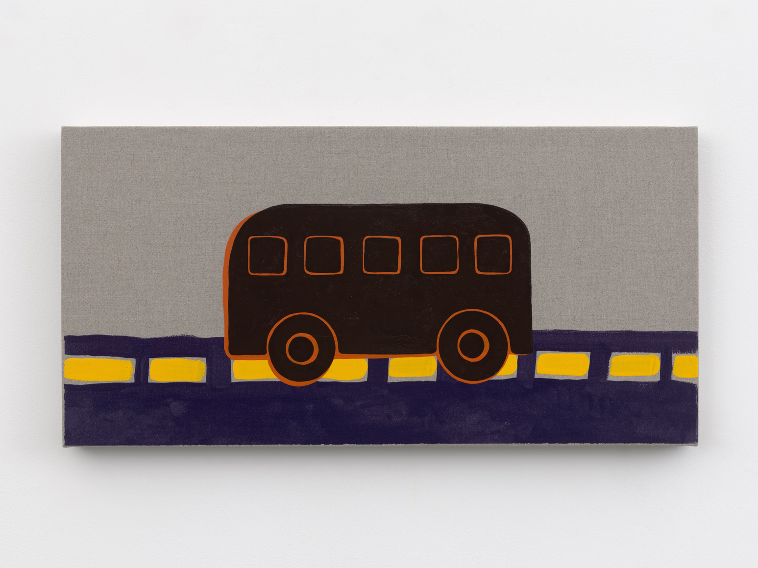 Zak Kitnick Paintings for Children (F4), 2026 Titled on verso Enamel on linen 12 x 24 in 30.5 x 61 cm (ZKI26.036)