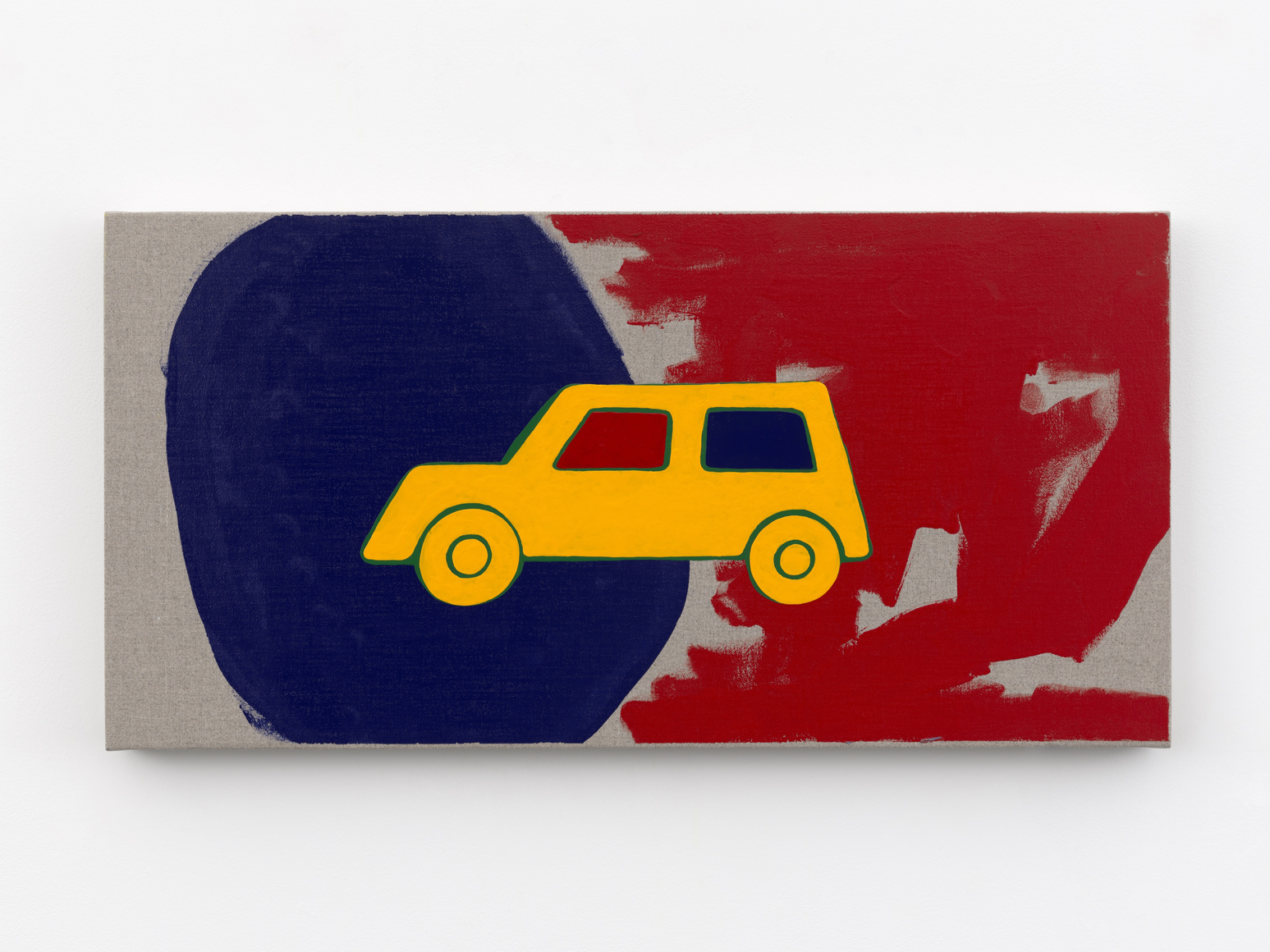 Zak Kitnick Paintings for Children (D7), 2026 Titled on verso Enamel on linen 12 x 24 in 30.5 x 61 cm (ZKI26.029)