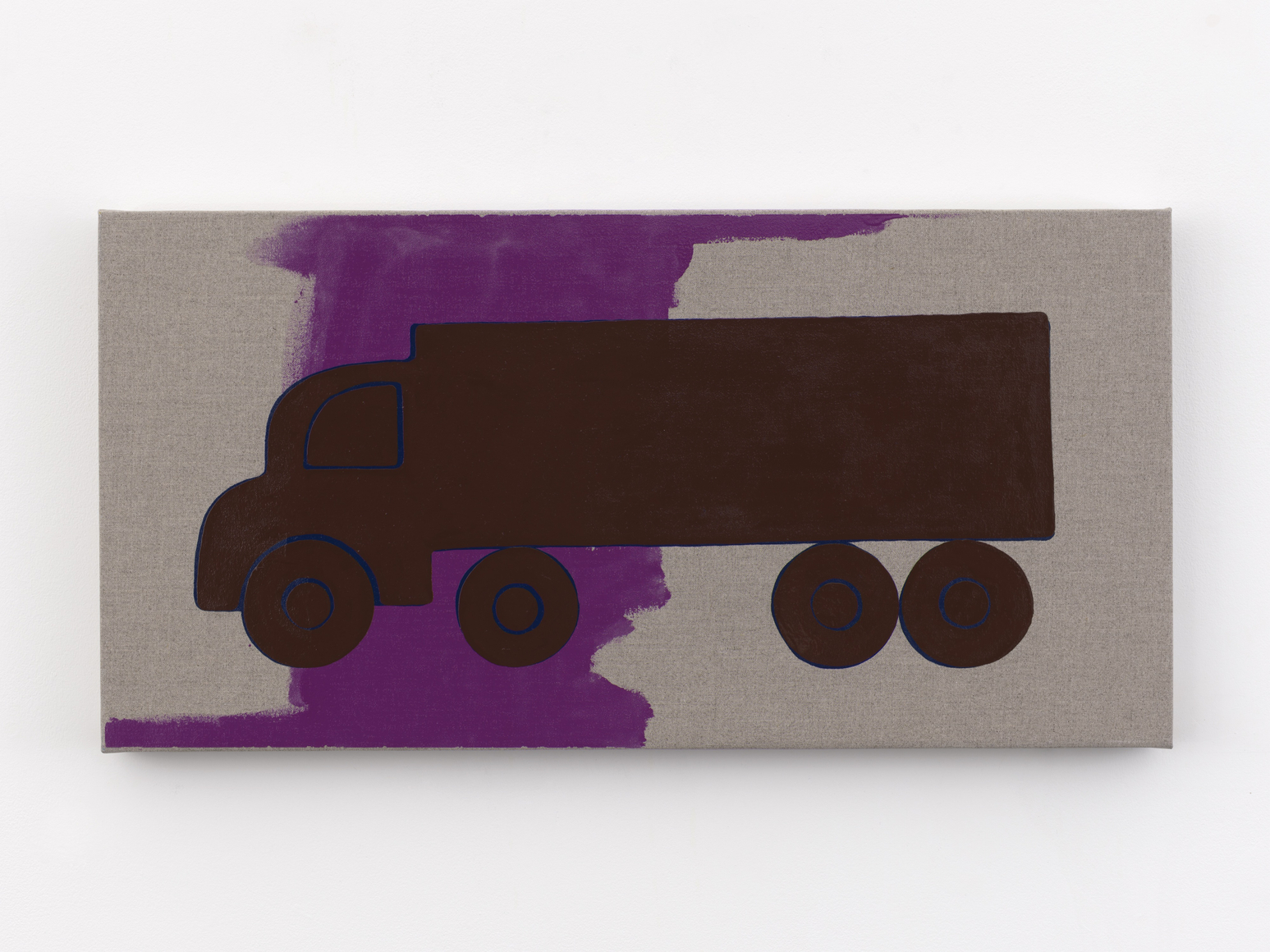 Zak Kitnick Paintings for Children (C6), 2026 Titled on verso Enamel on linen 12 x 24 in 30.5 x 61 cm (ZKI26.004)