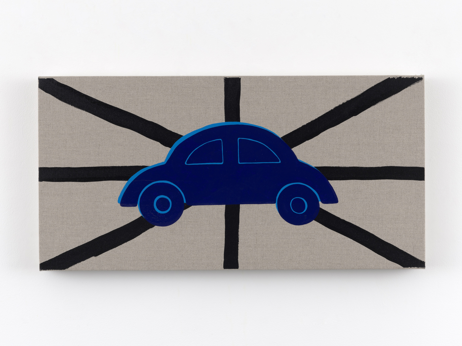 Zak Kitnick Paintings for Children (L3), 2026 Titled on verso Enamel on linen 12 x 24 in 30.5 x 61 cm (ZKI26.103)