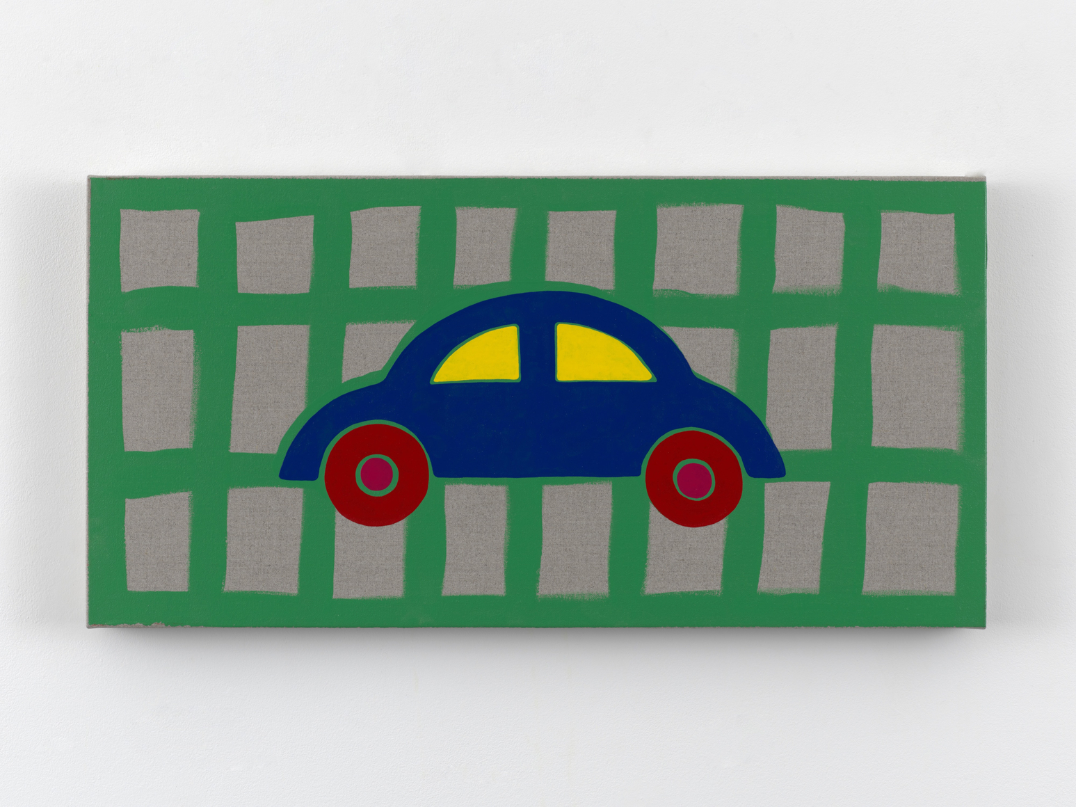 Zak Kitnick Paintings for Children (H4), 2026 Titled on verso Enamel on linen 12 x 24 in 30.5 x 61 cm (ZKI26.061)