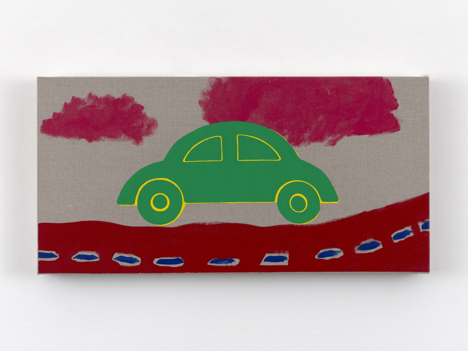 Zak Kitnick Paintings for Children (I2), 2026 Titled on verso Enamel on linen 12 x 24 in 30.5 x 61 cm (ZKI26.063)