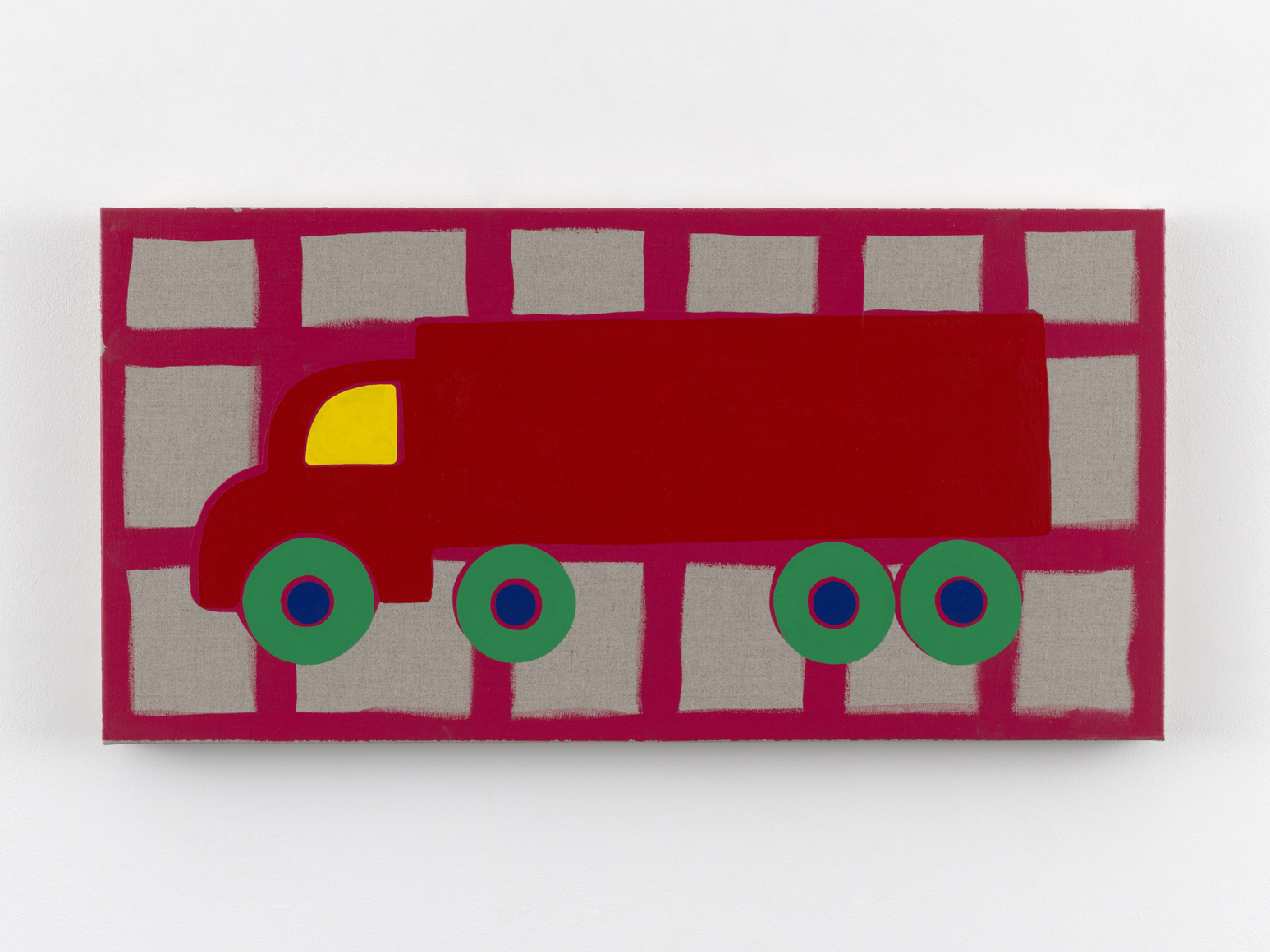 Zak Kitnick Paintings for Children (H2), 2026 Titled on verso Enamel on linen 12 x 24 in 30.5 x 61 cm (ZKI26.069)