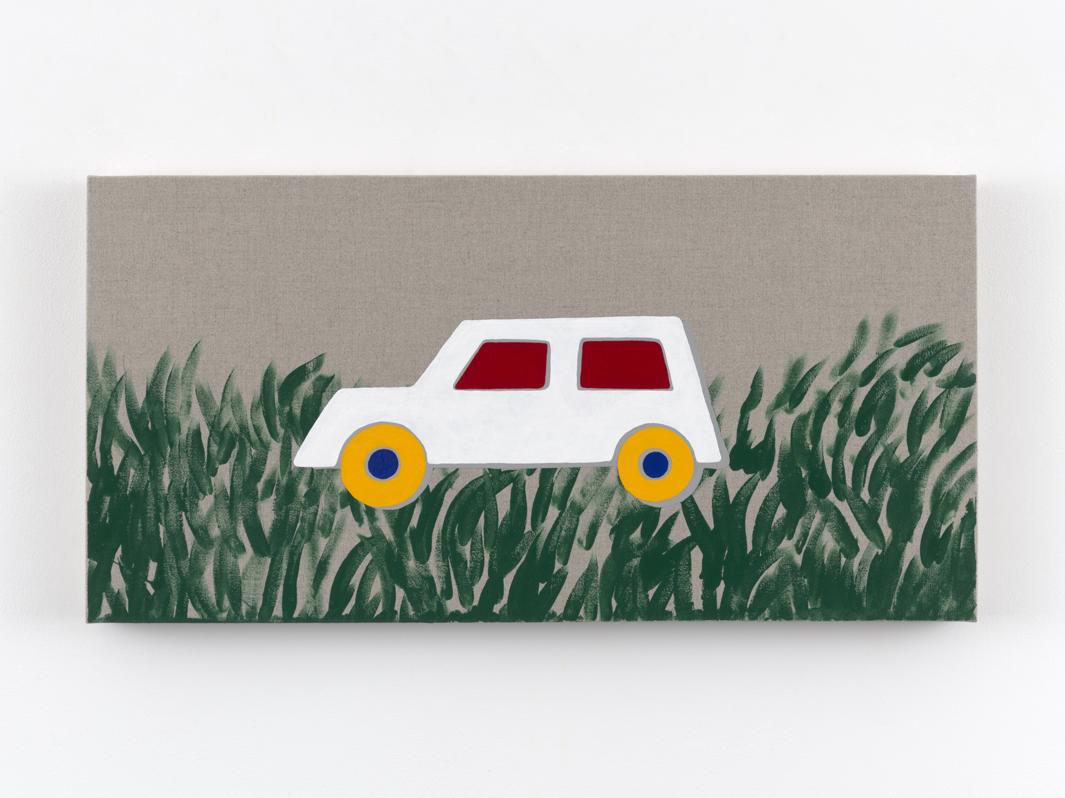 Zak Kitnick Paintings for Children (K1), 2026 Titled on verso Enamel on linen 12 x 24 in 30.5 x 61 cm (ZKI26.084)