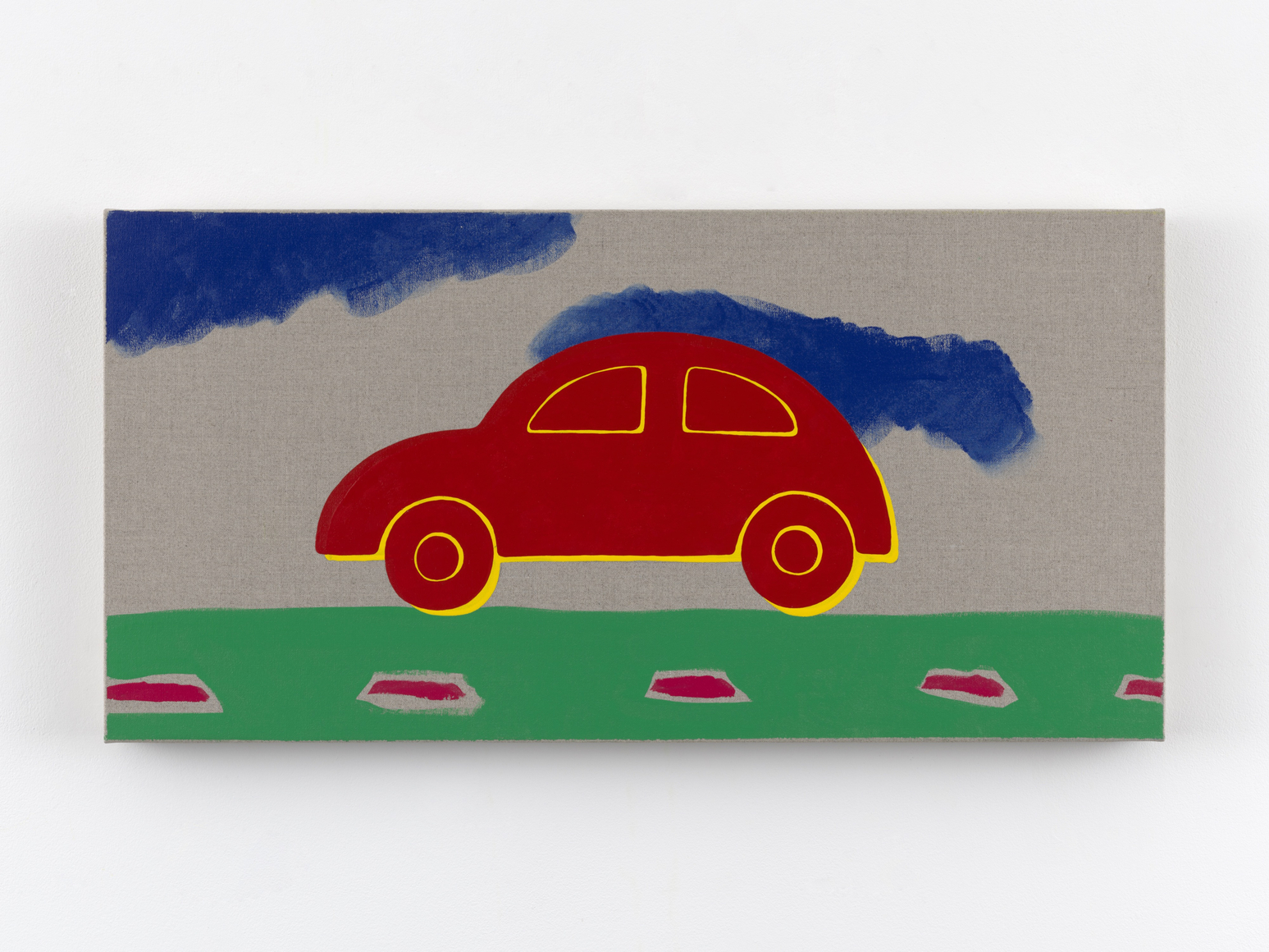 Zak Kitnick Paintings for Children (I8), 2026 Titled on verso Enamel on linen 12 x 24 in 30.5 x 61 cm (ZKI26.109)