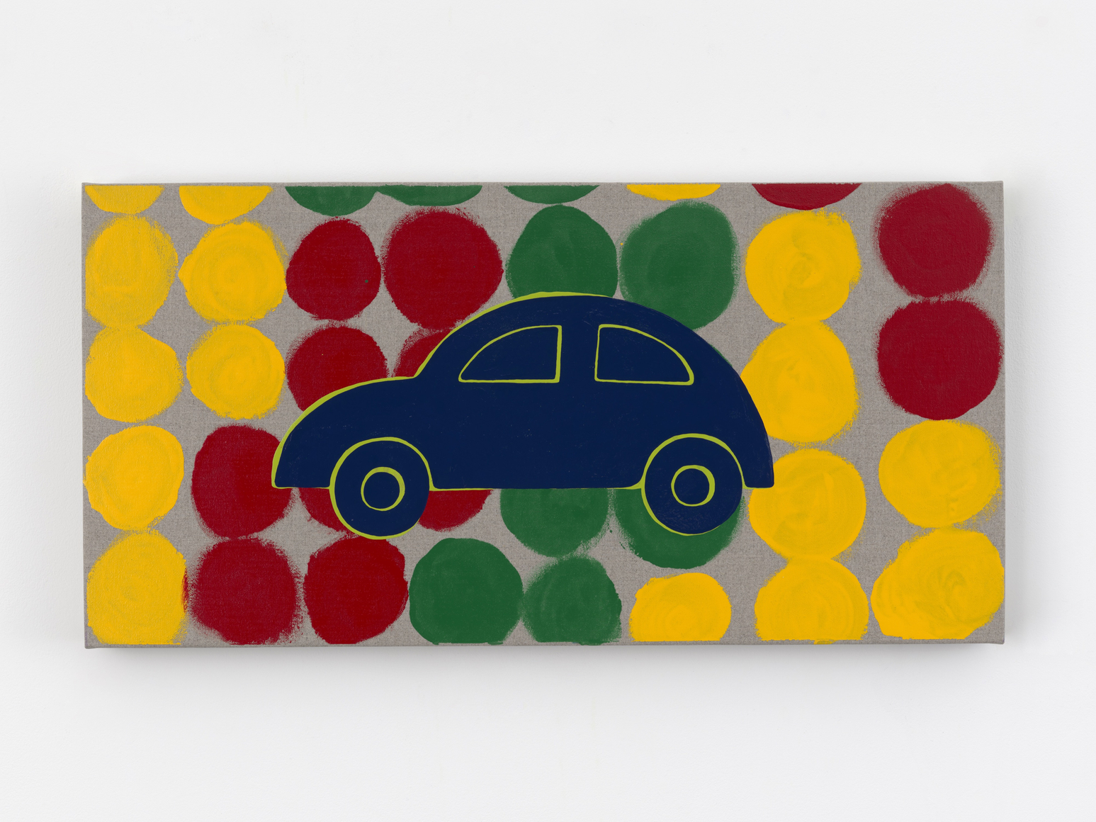 Zak Kitnick Paintings for Children (F3), 2026 Titled on verso Enamel on linen 12 x 24 in 30.5 x 61 cm (ZKI26.016)