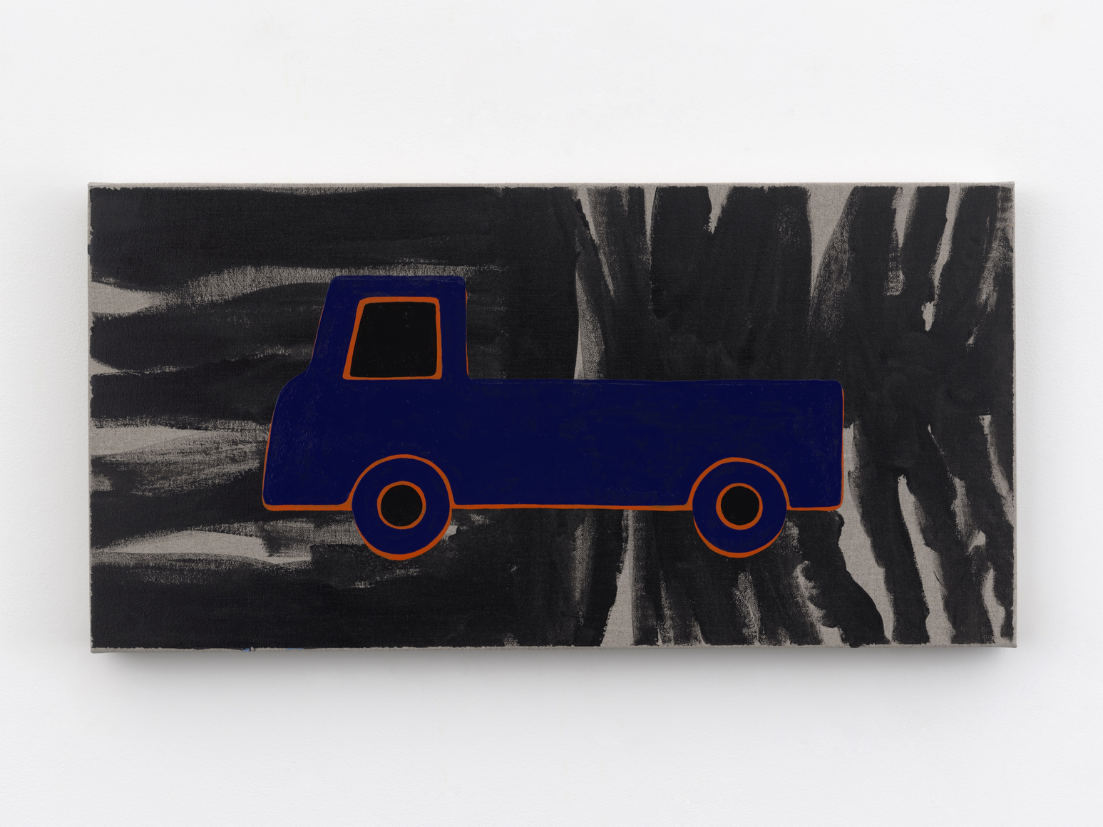 Zak Kitnick Paintings for Children (C7), 2026 Titled on verso Enamel on linen 12 x 24 in 30.5 x 61 cm (ZKI26.022)